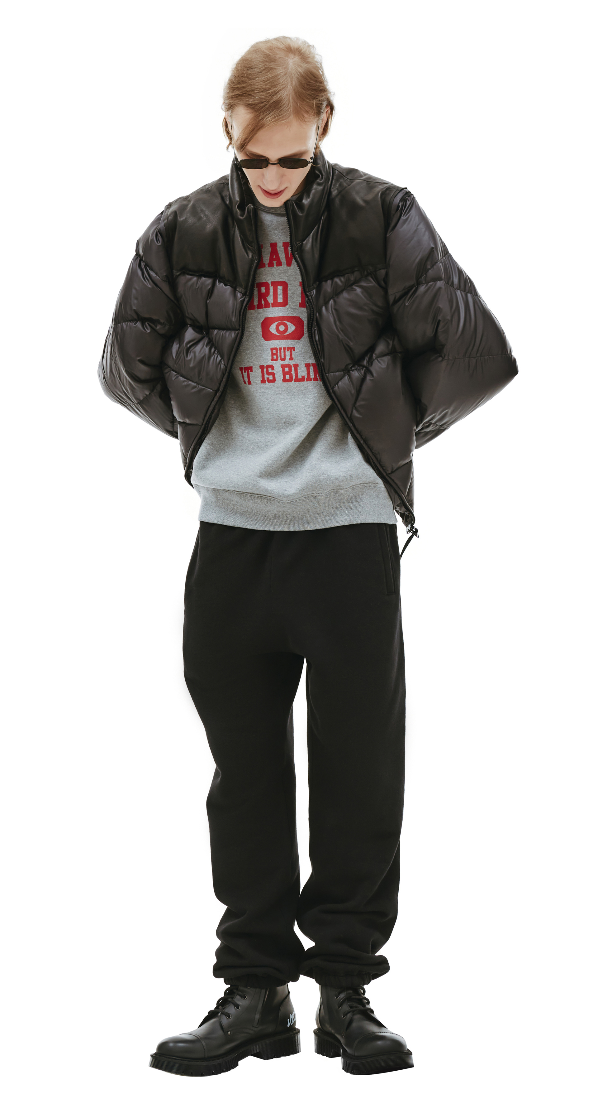 Undercover Black Quilted Down Jacket