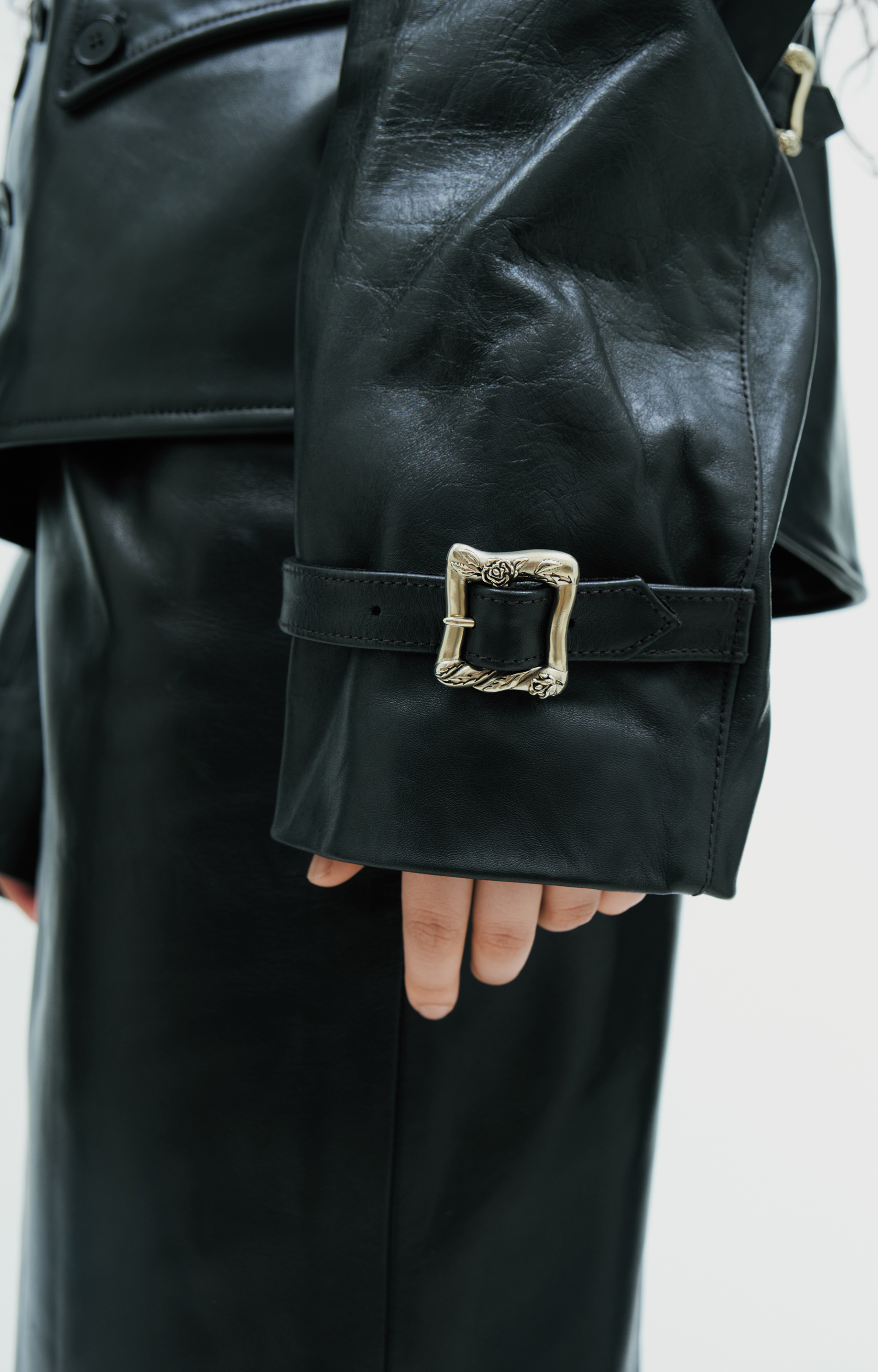 Enfants Riches Déprimés Black leather jacket