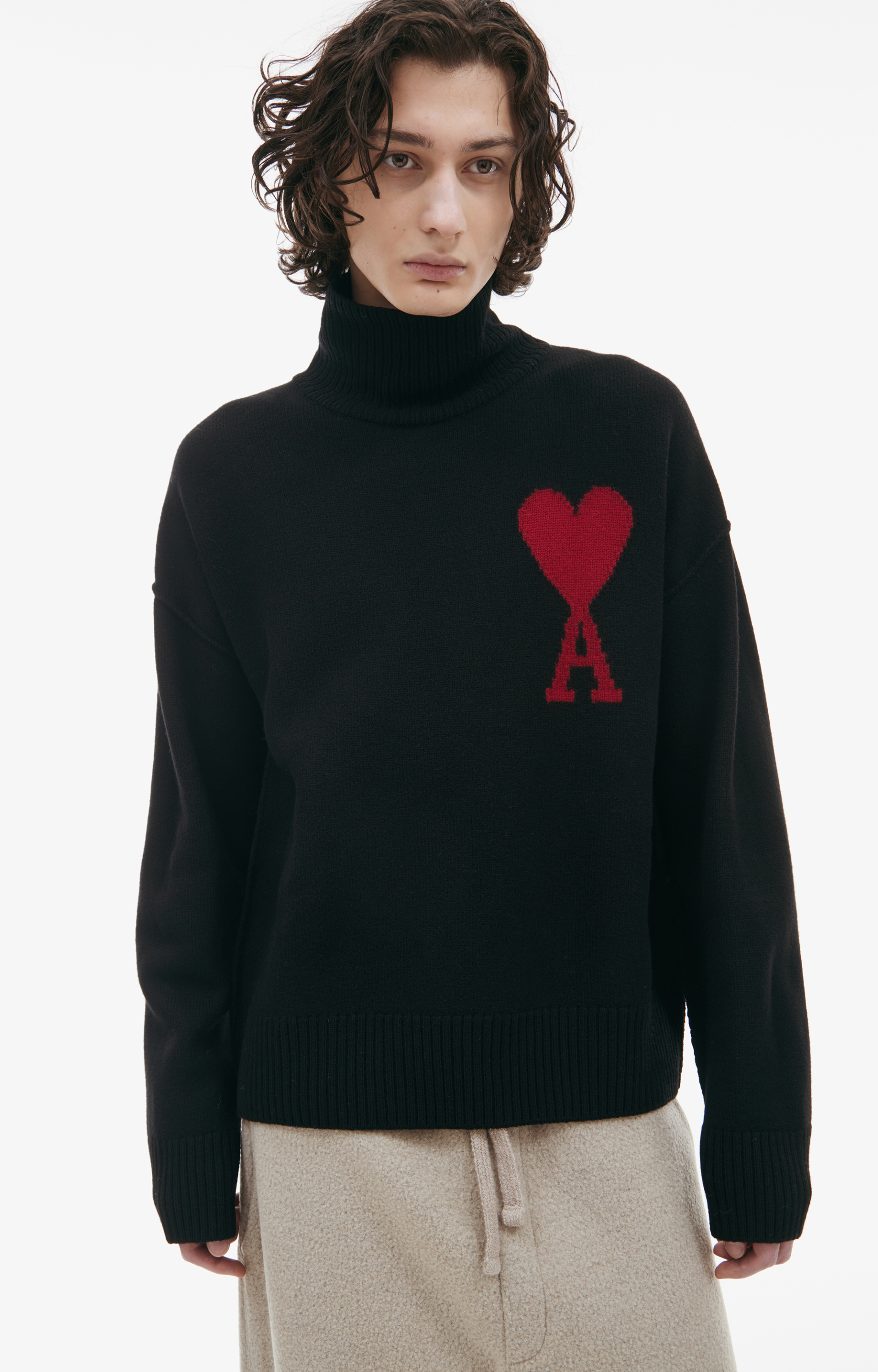 AMI PARIS Knitted wool sweater