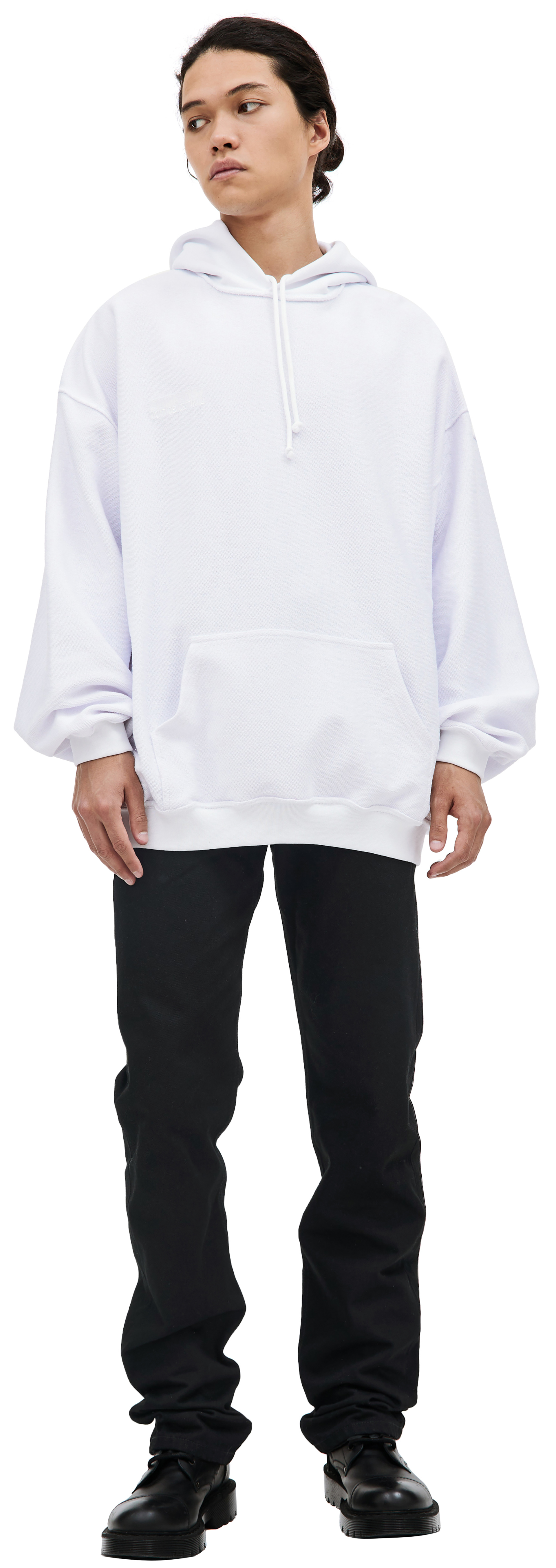 VETEMENTS White inside-out hoodie