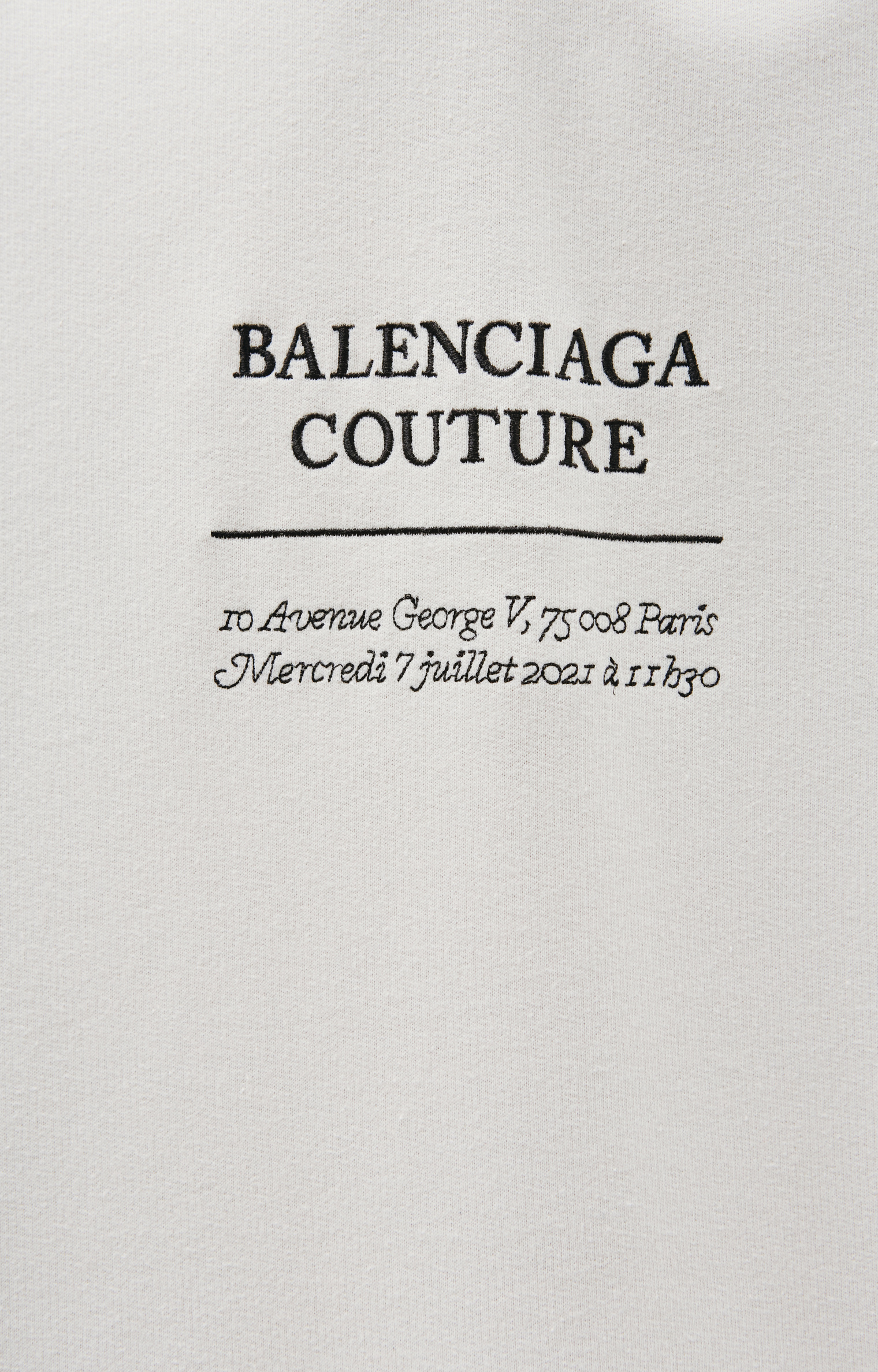 Balenciaga Beige embroidered t-shirt
