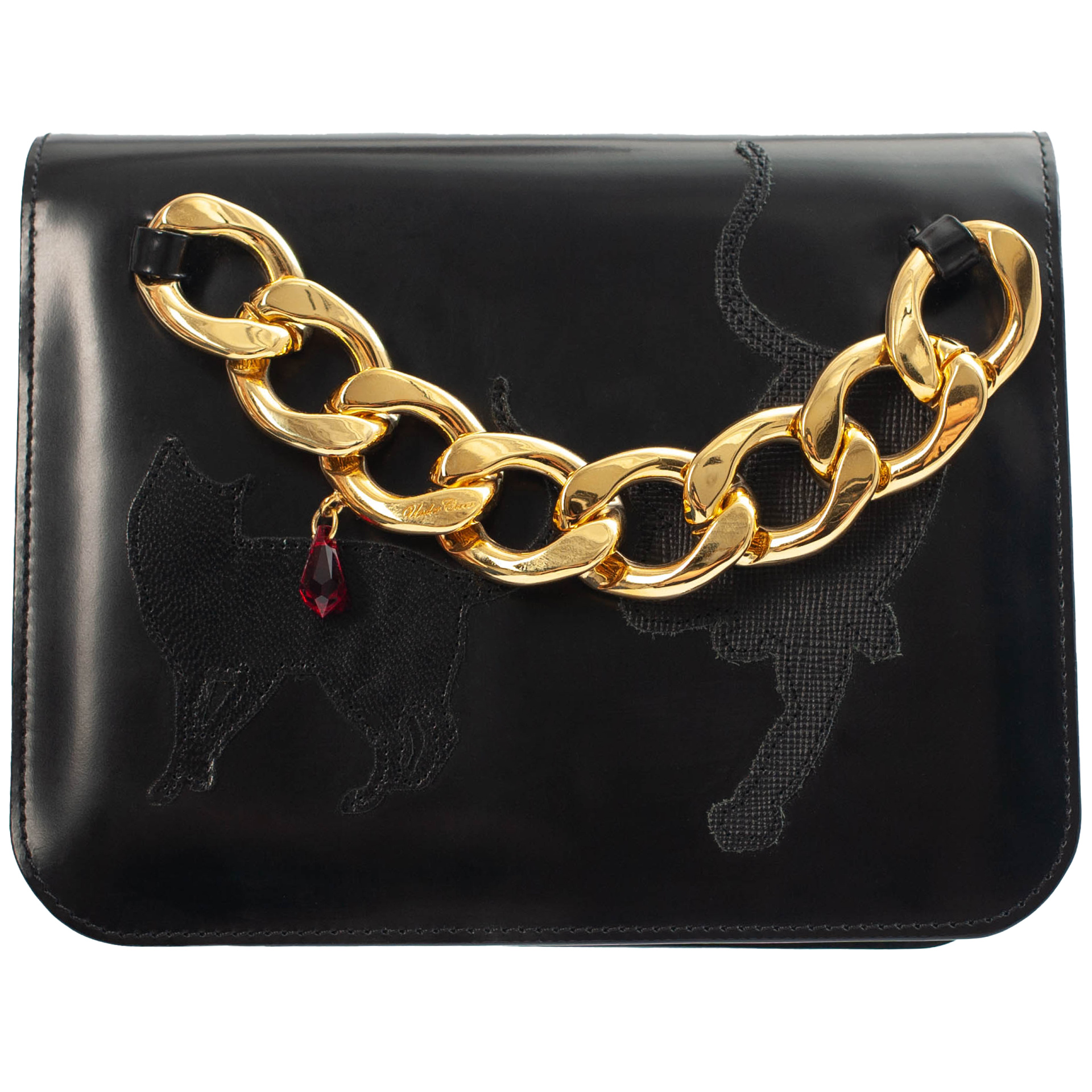 Undercover Black Leather Bag