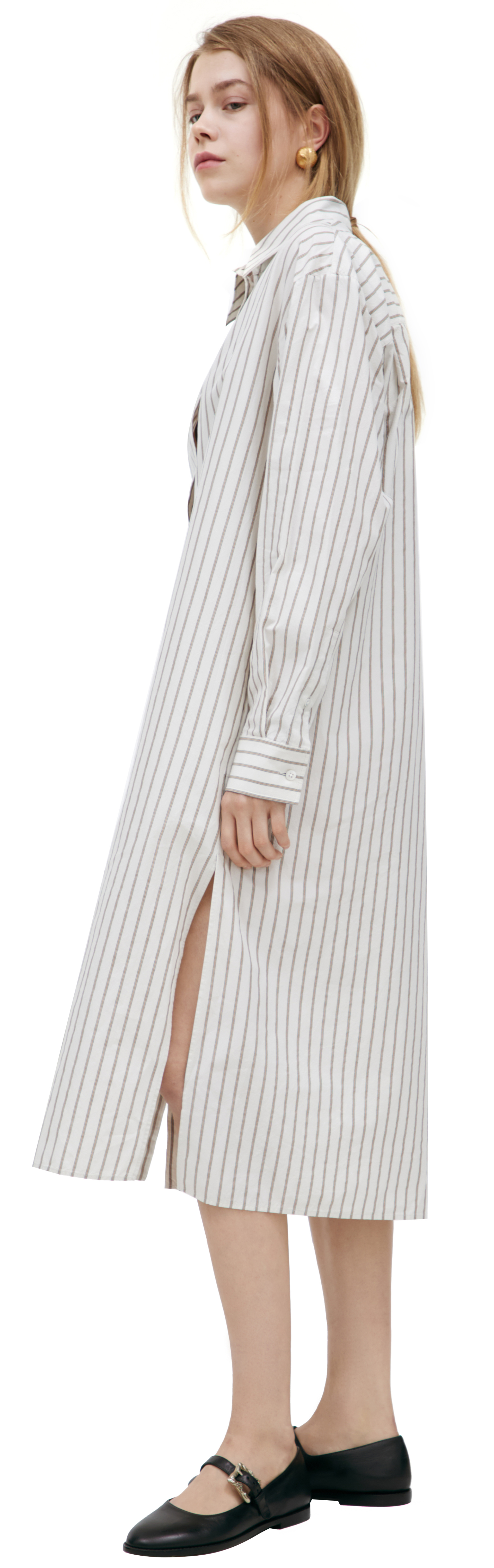 The Row Silk Stripped Dress