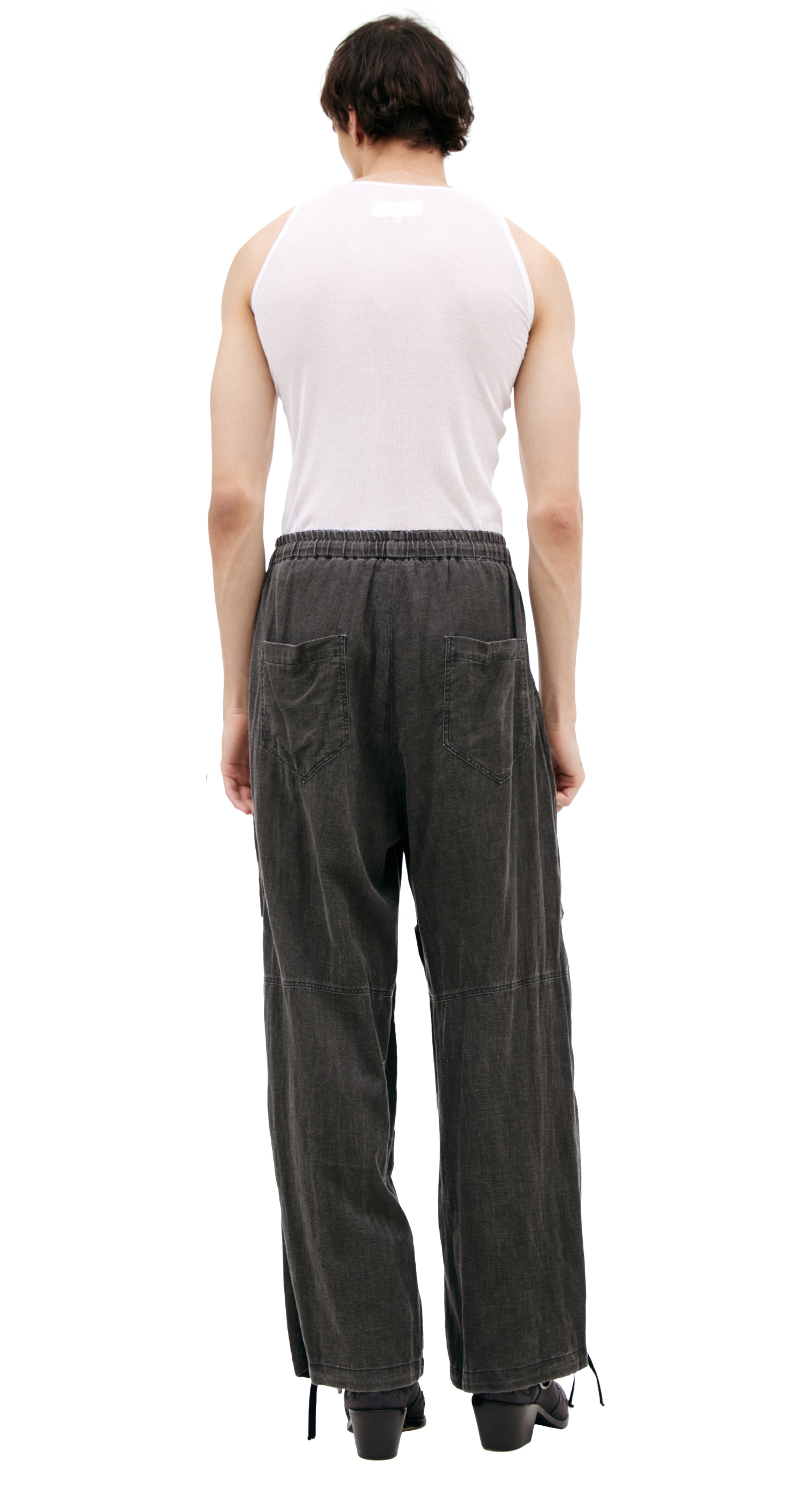 The Viridi-Anne Grey drawstring trousers