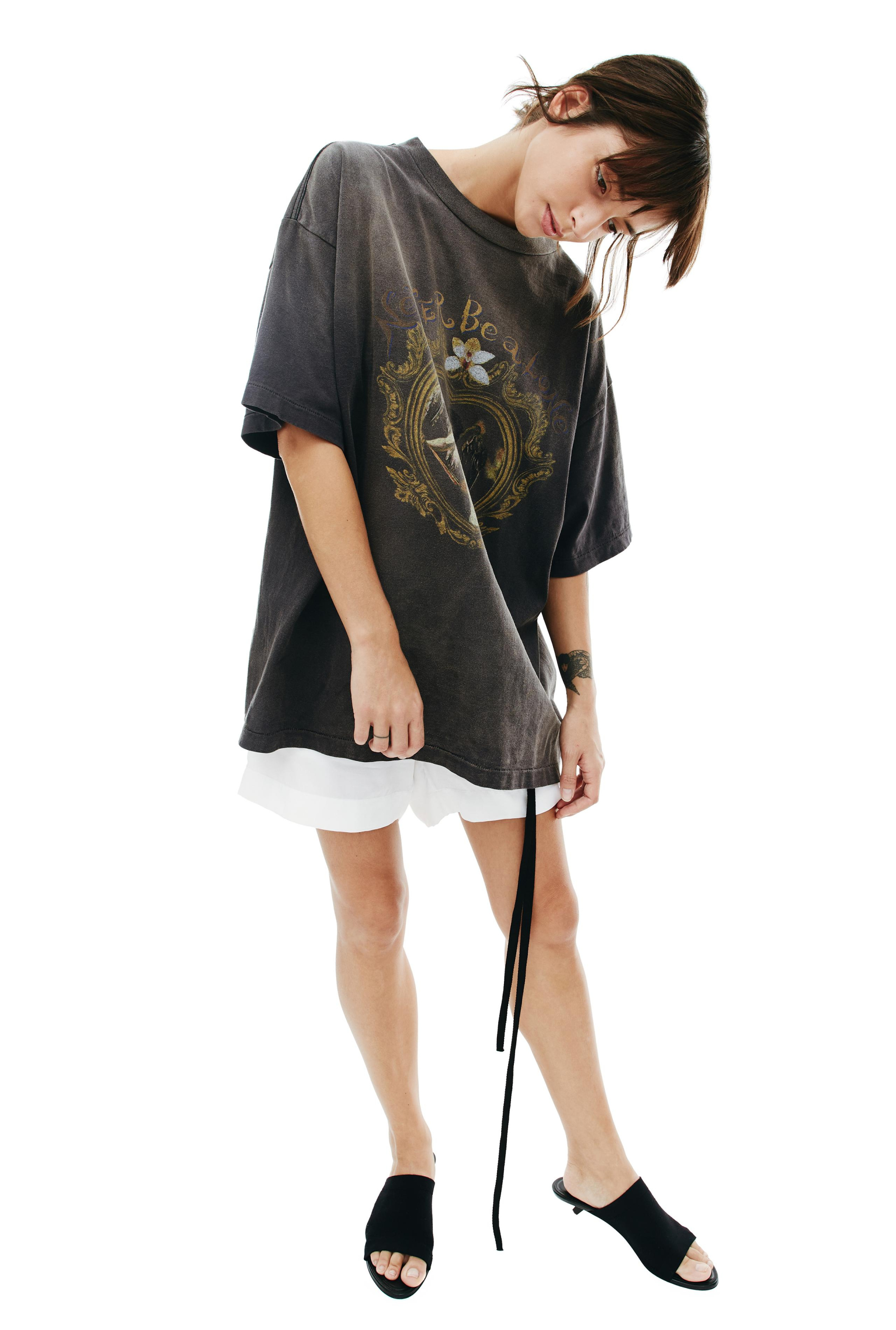 Saint Michael Never be alone printed t-shirt