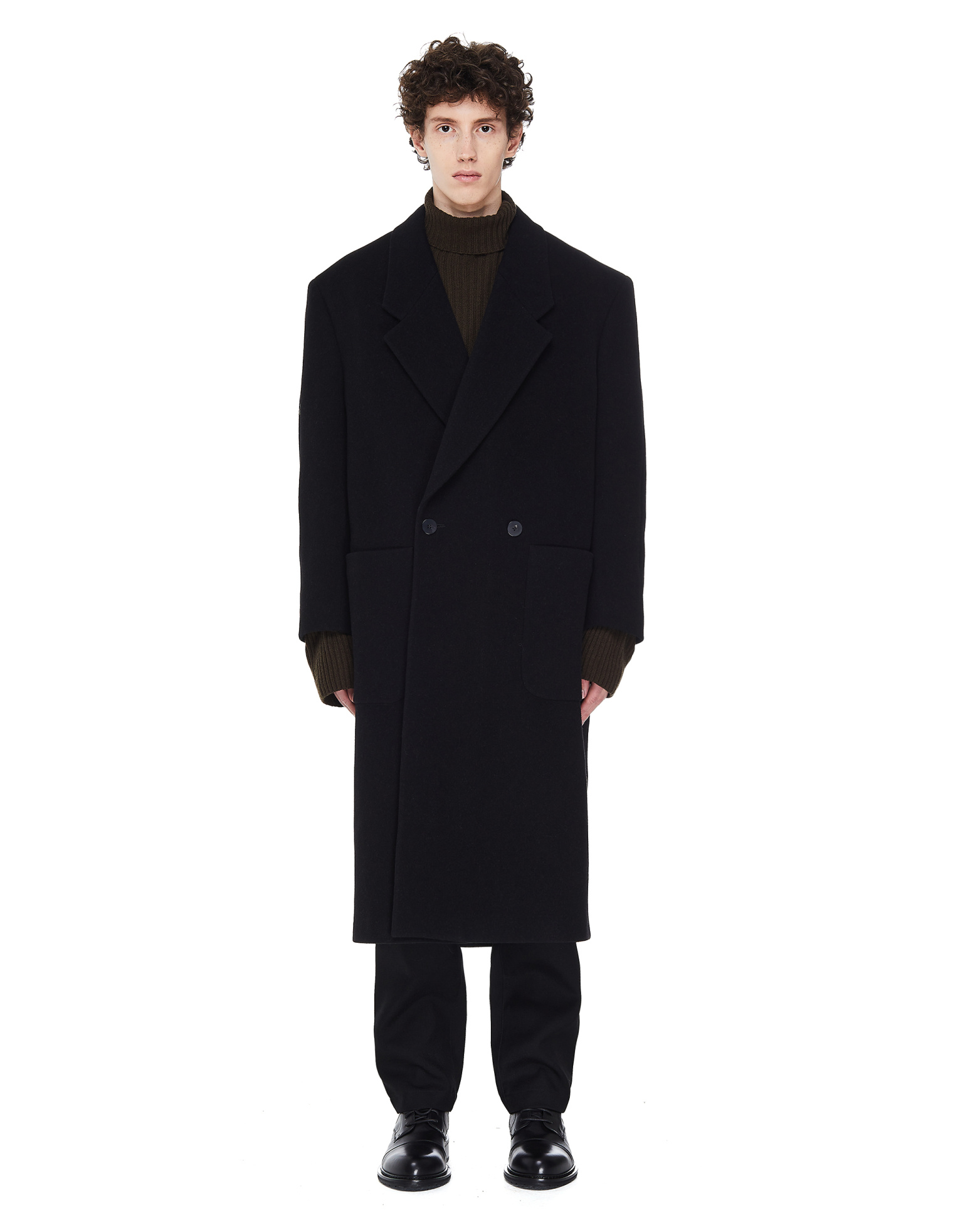 Fear of God x Zegna Двубортное длинное пальто