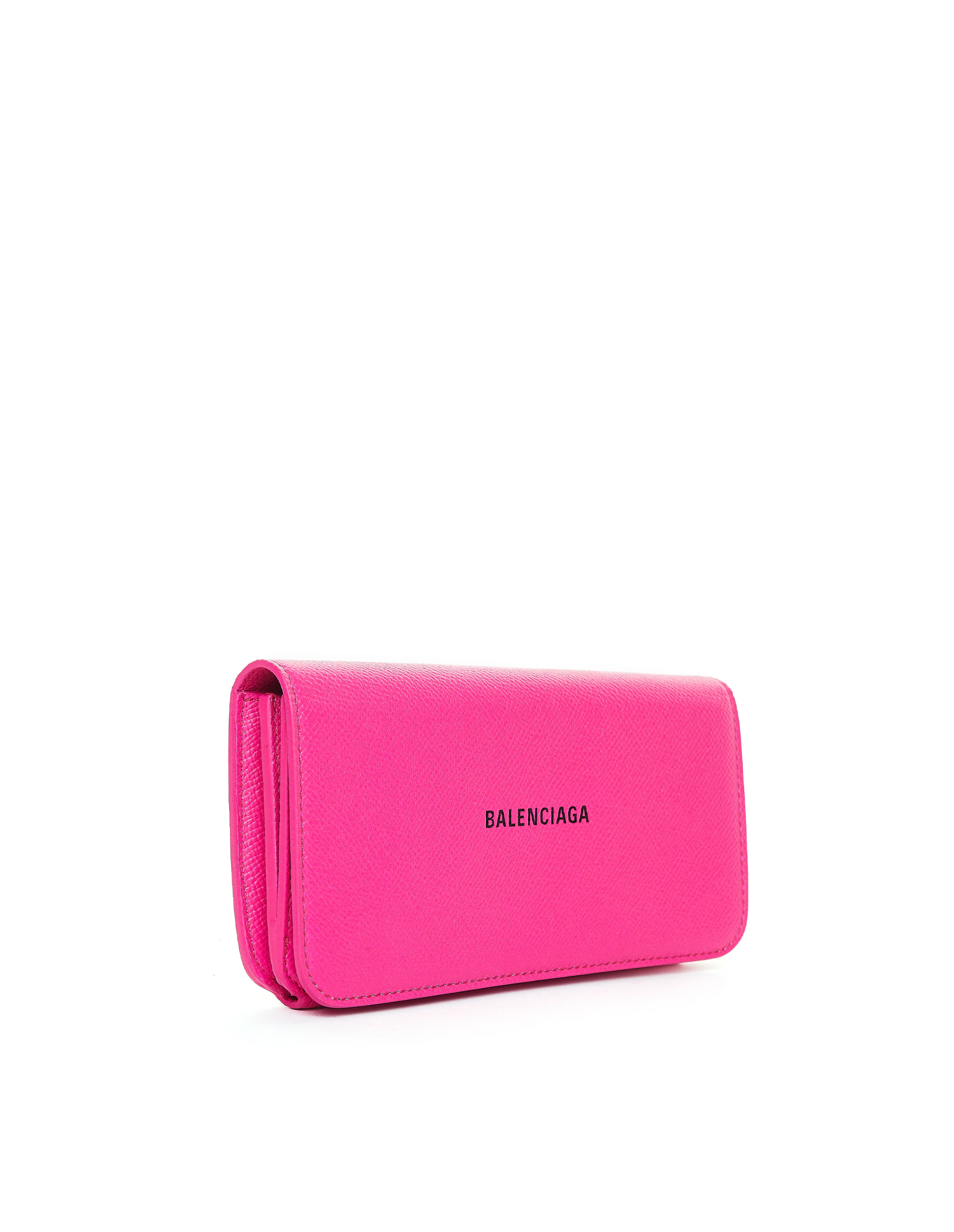 Balenciaga Cash Pink Leather Wallet