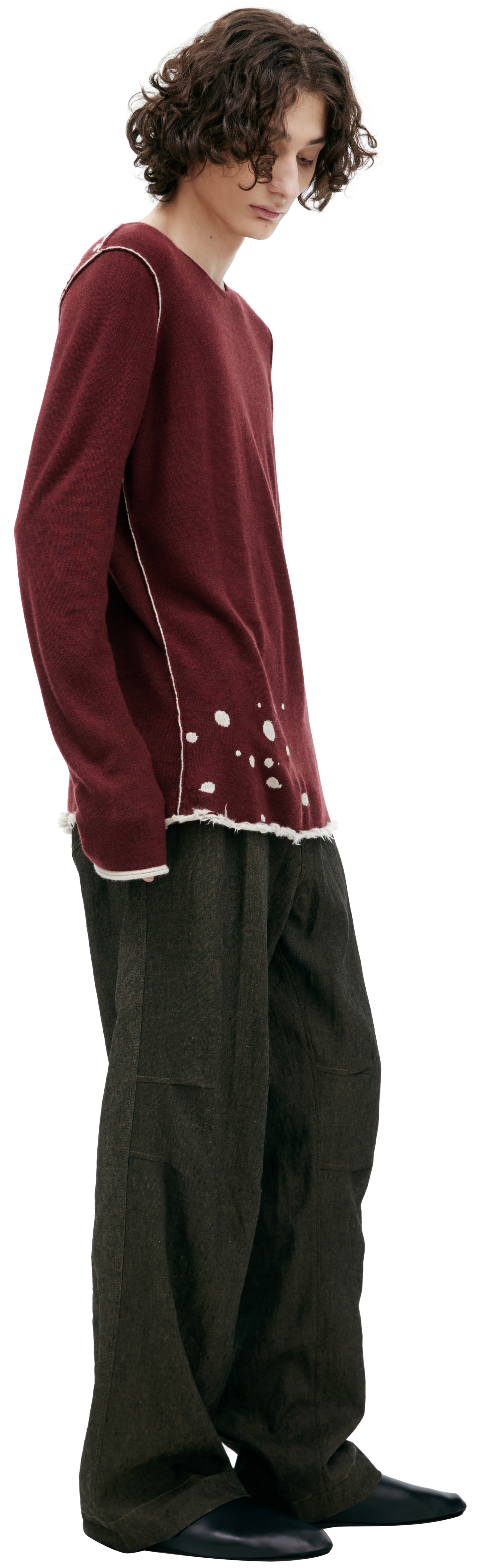 Ziggy Chen Paint effect sweater