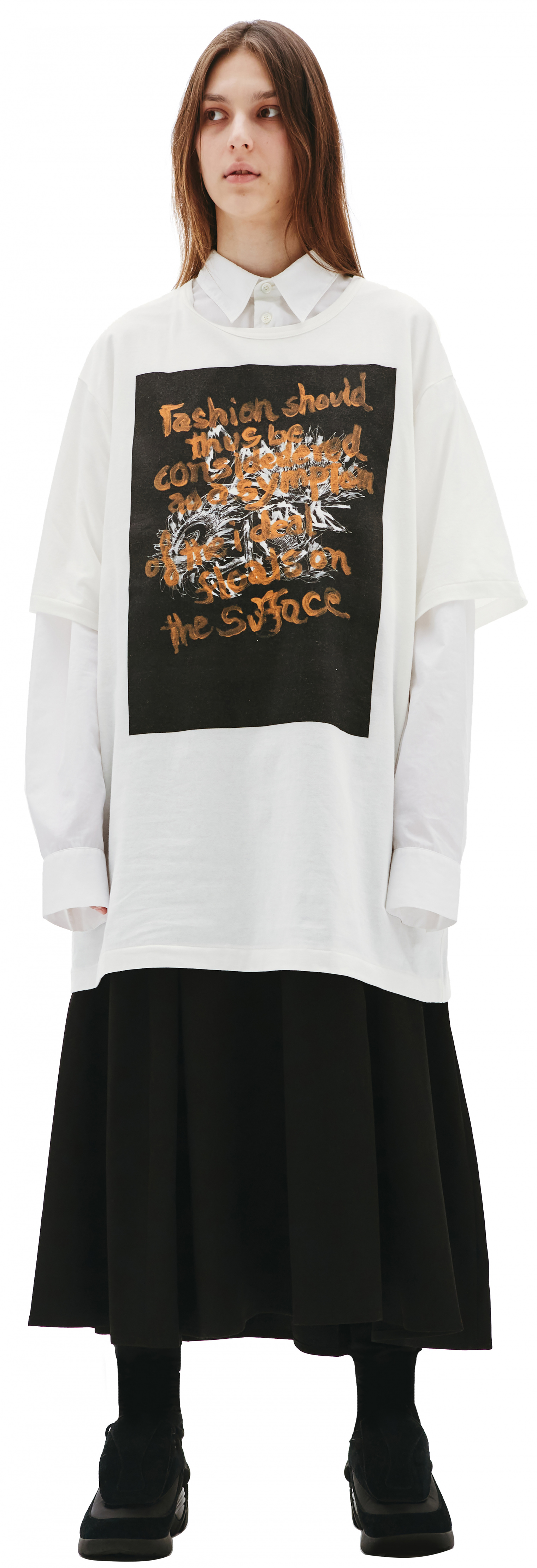 Yohji Yamamoto White Cotton T-shirt