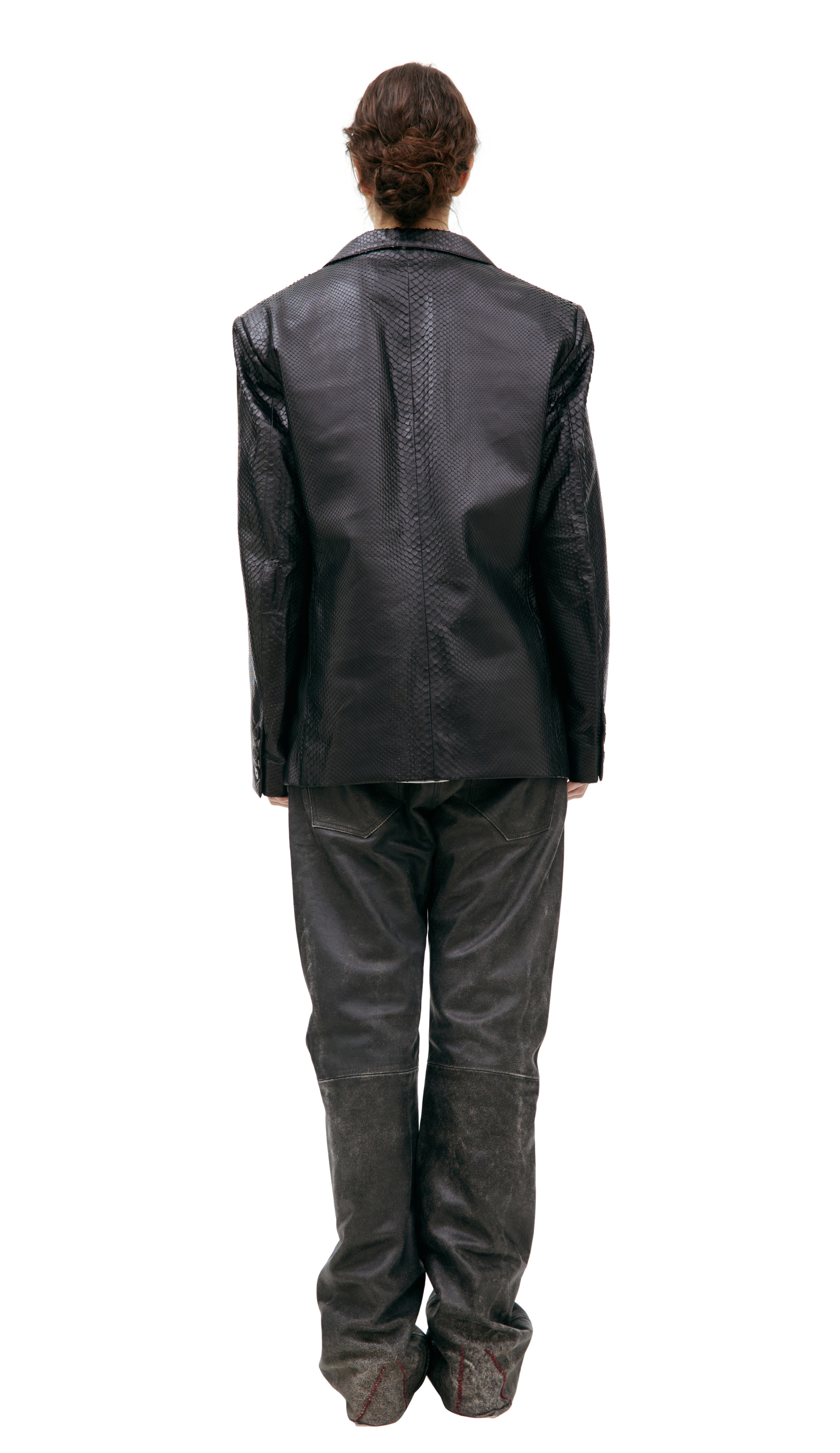 Enfants Riches Déprimés Single-breasted leather blazer