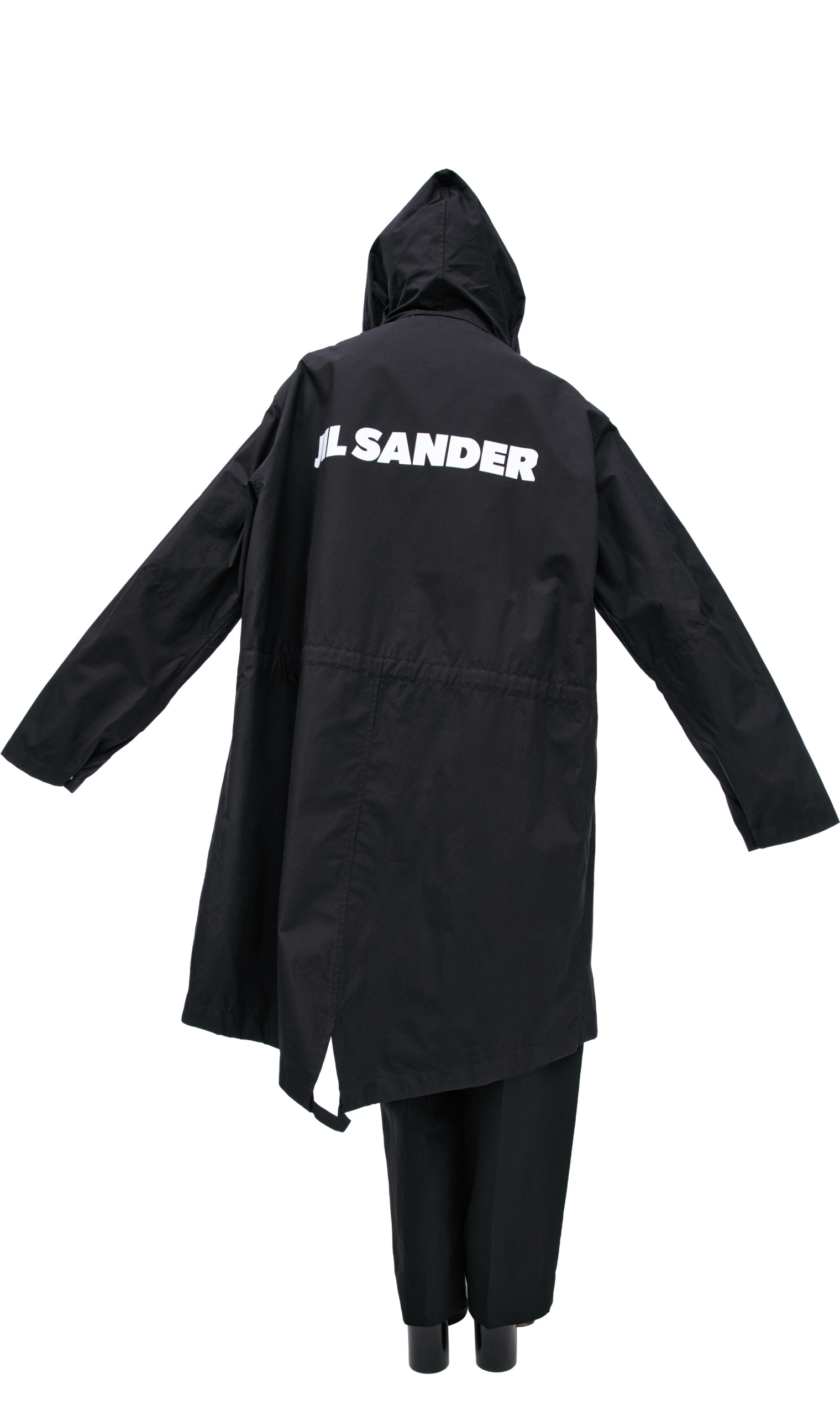 Buy Jil Sander women black logo parka for €383 online on SV77