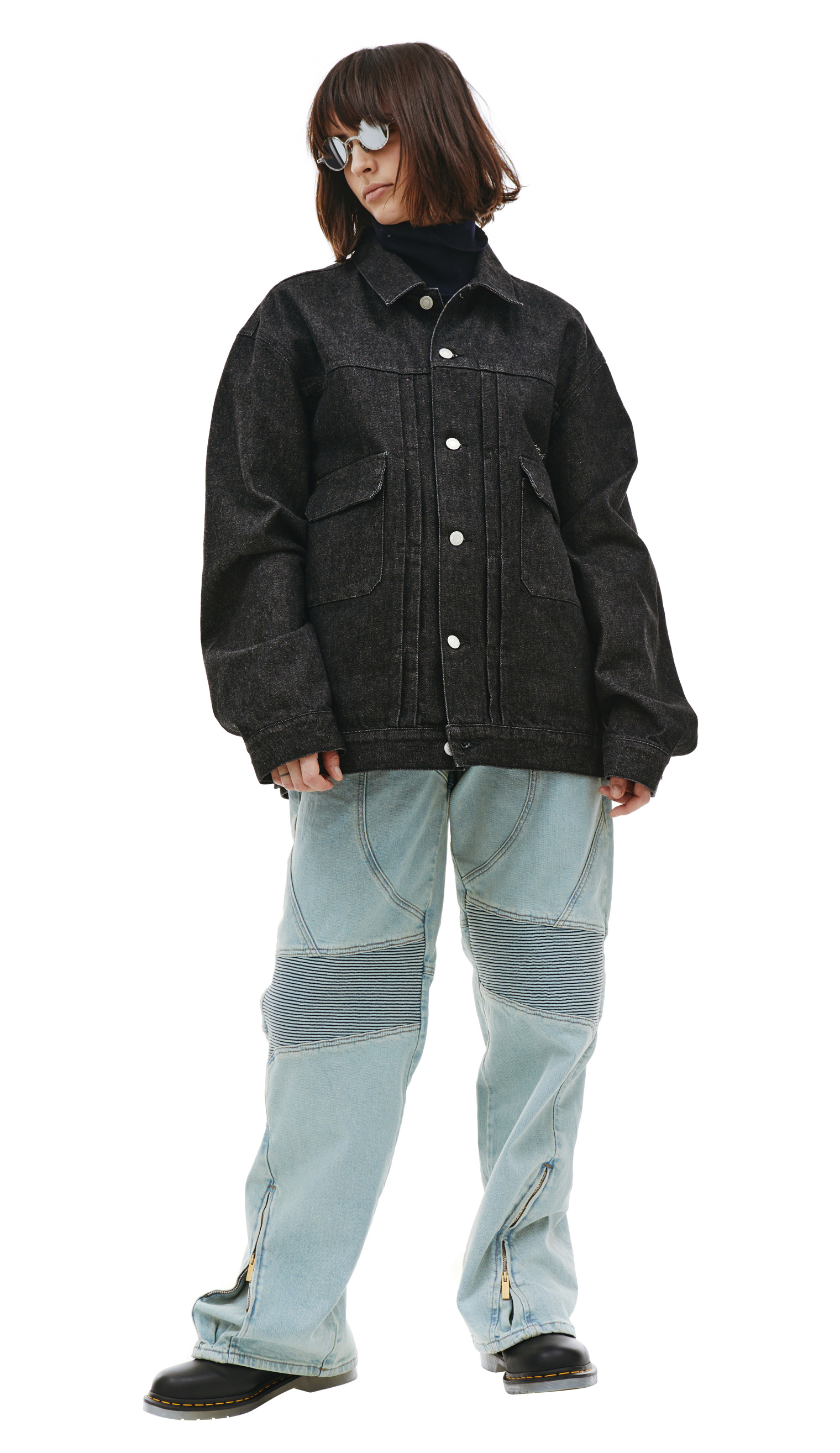 Женская серая джинсовая куртка с принтом Undercover — купить за 94 400 руб.в интернет-магазине SV77, арт. UC2B4201