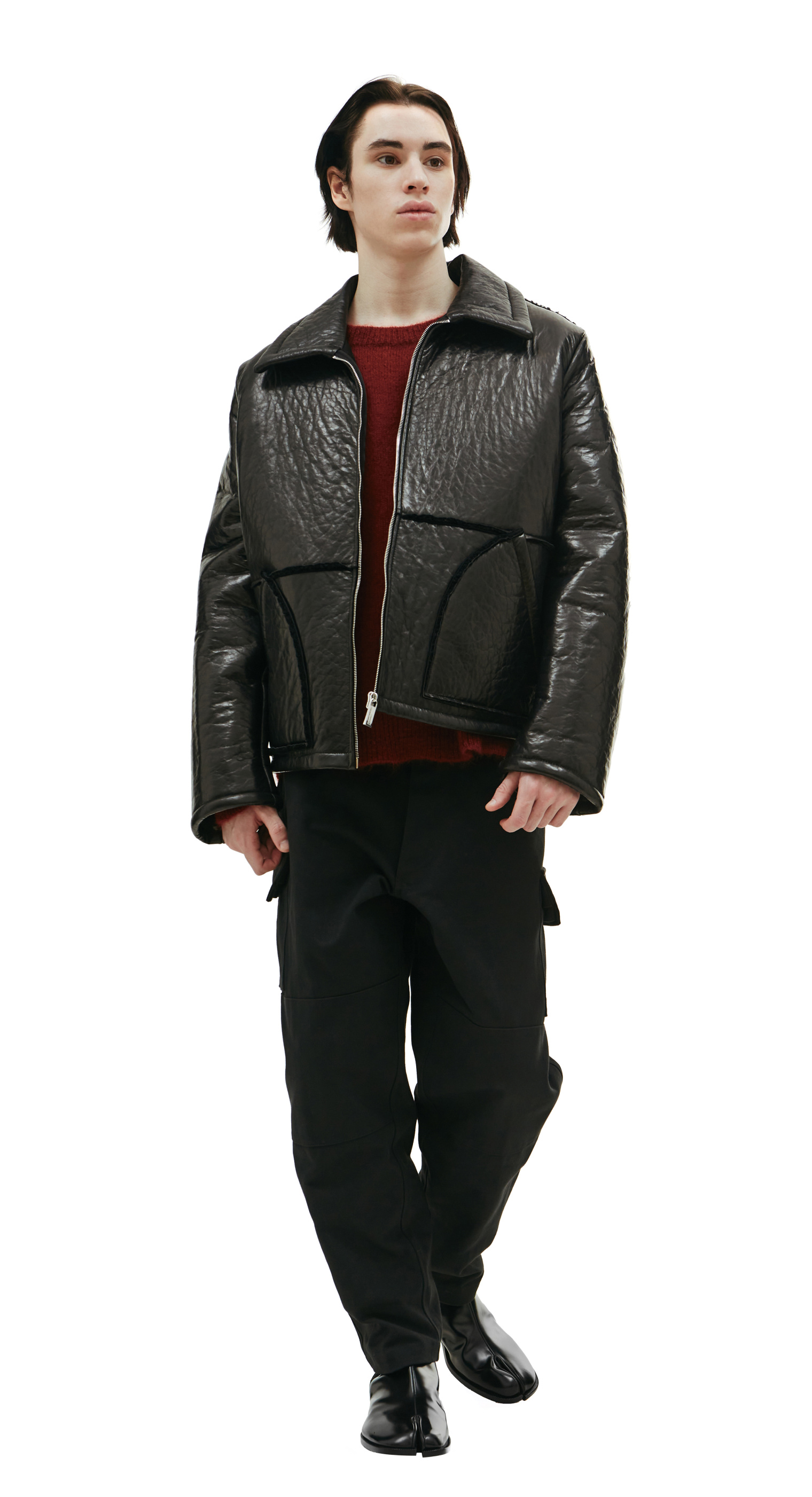 Enfants Riches Deprimes Black shearling jacket