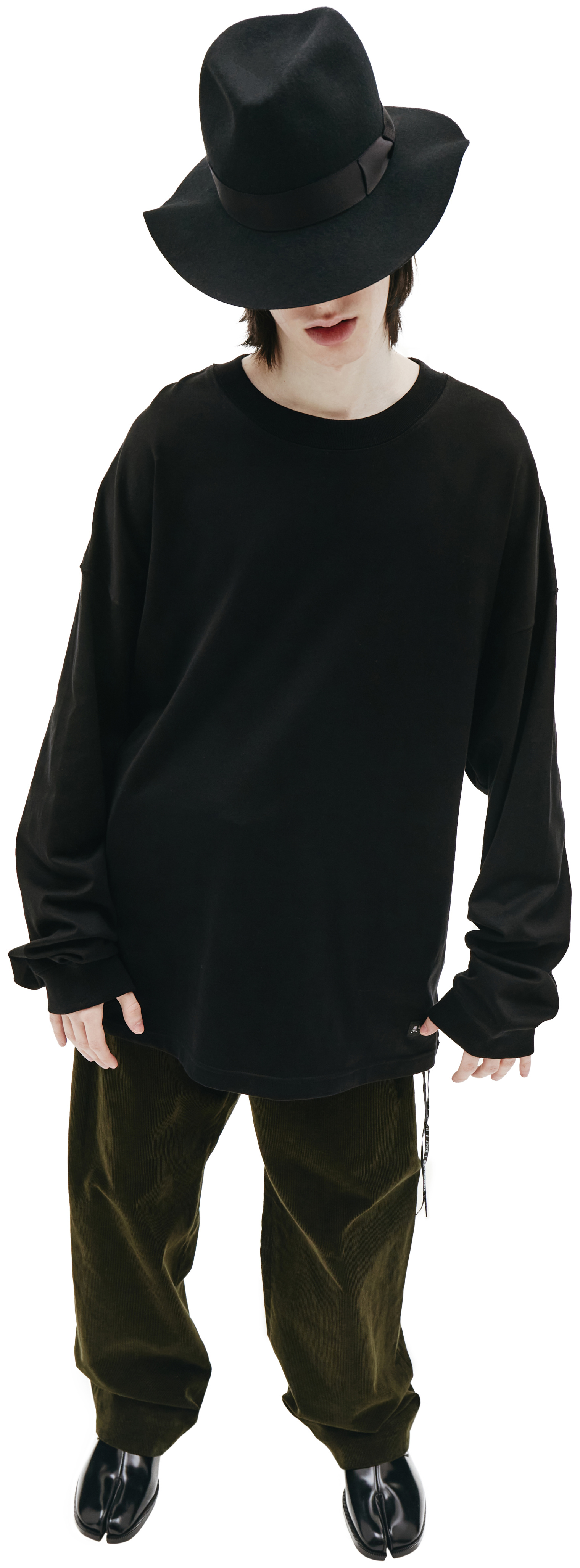 Mastermind WORLD Black Cotton Printed L/S T-shirt