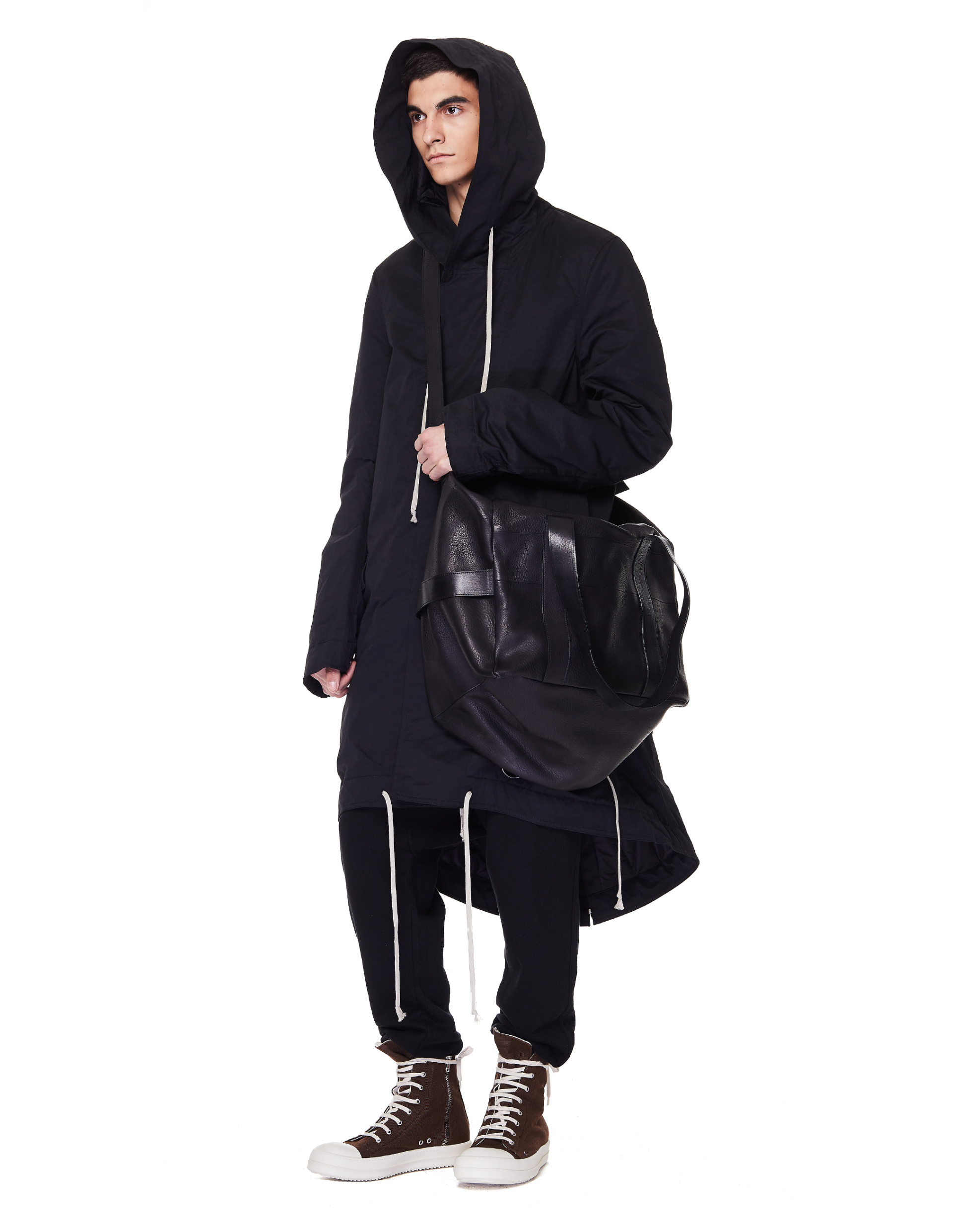 Ann Demeulemeester Black Leather Bag