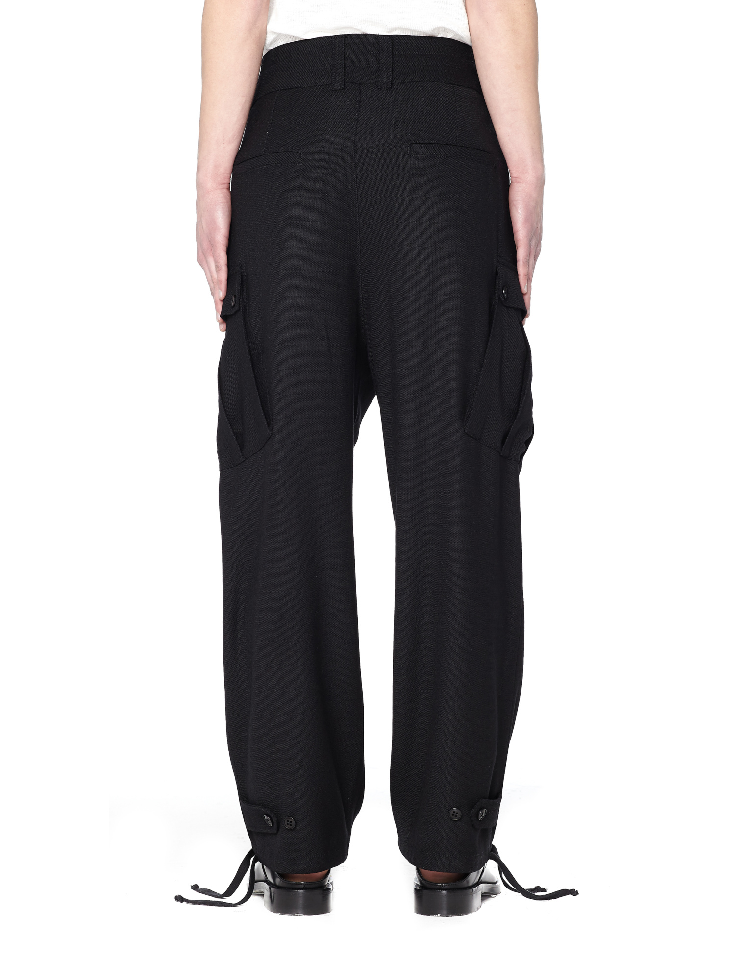 Ann Demeulemeester Wool and rayon trousers