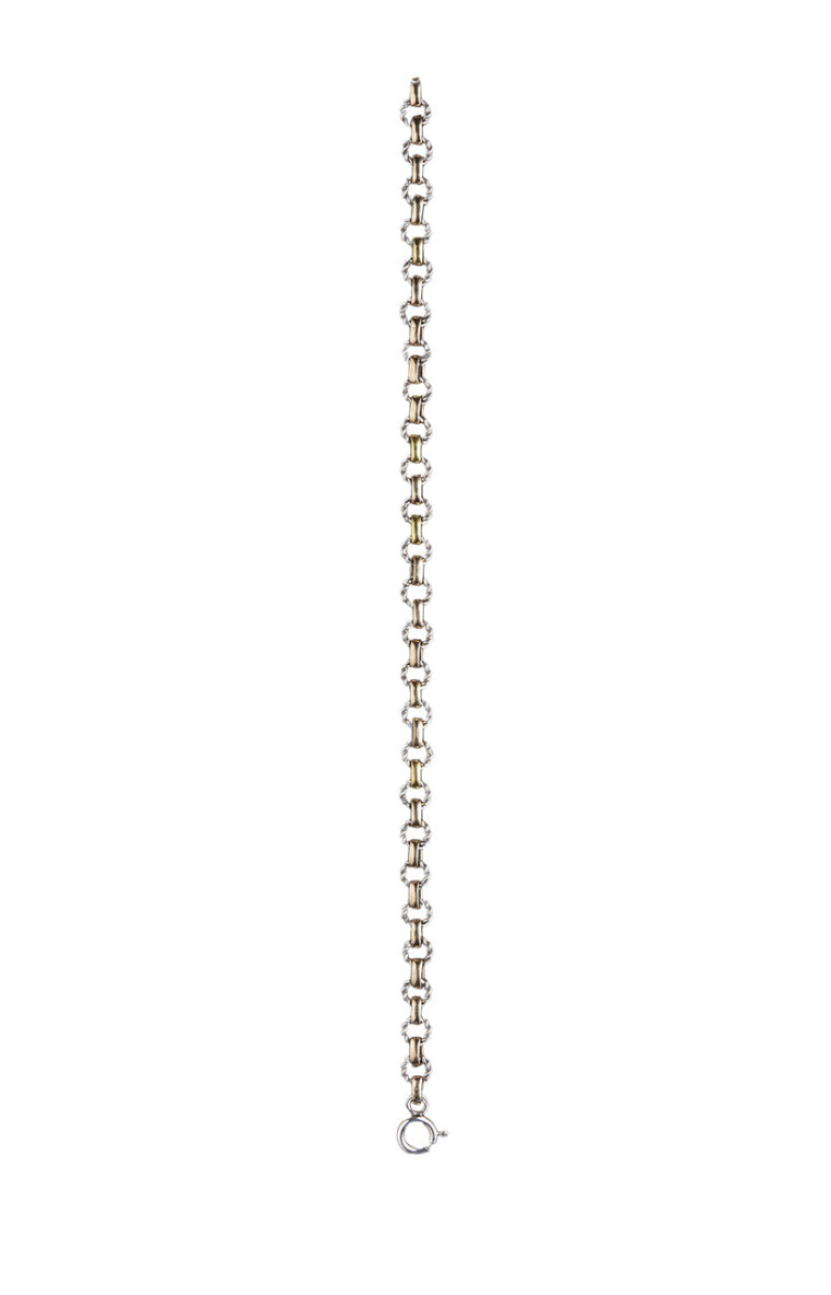 Ugo Cacciatori Silver Cable & Chain Bracelet