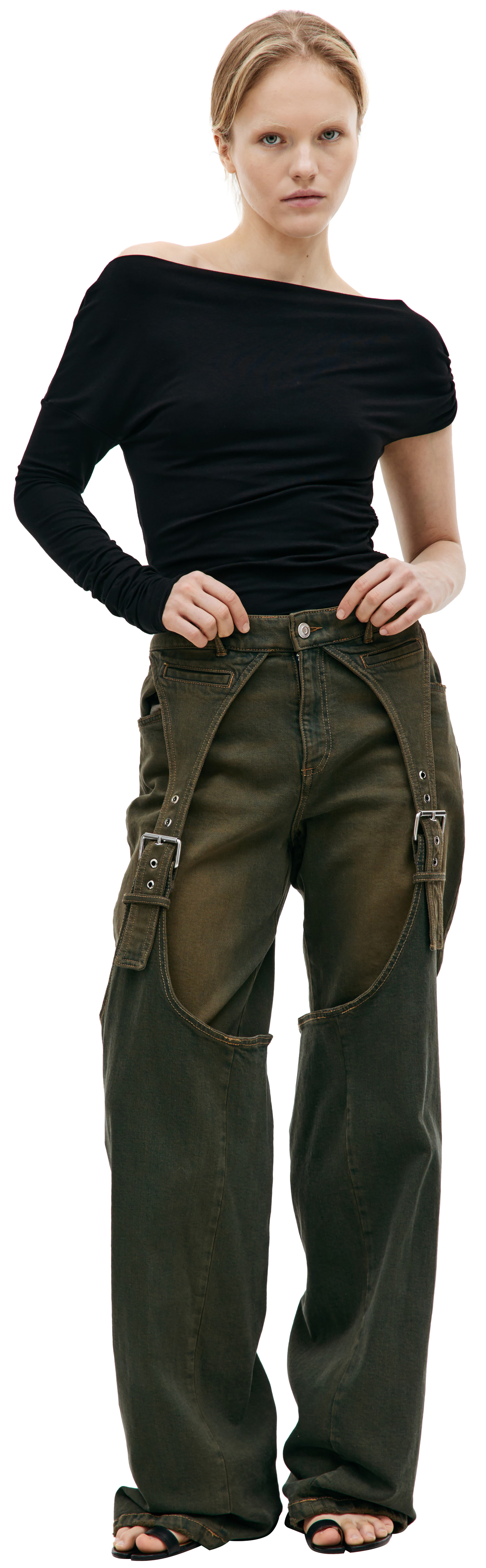 Blumarine Fading boyfriend jeans