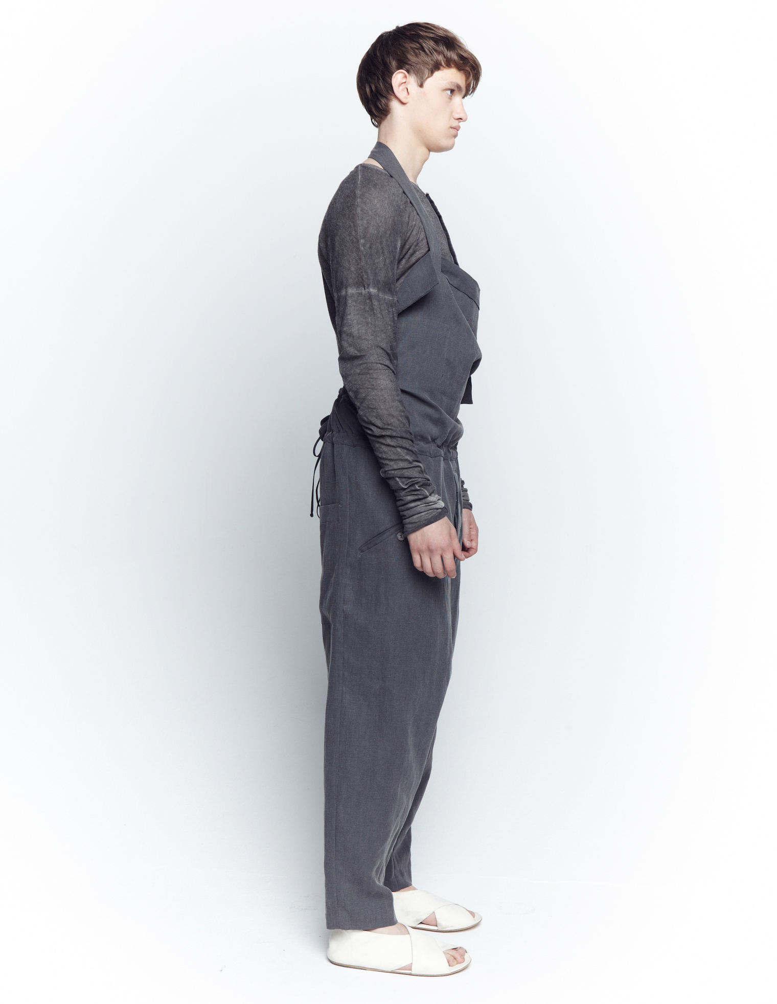 Lost&Found Oversized drawstring overalls