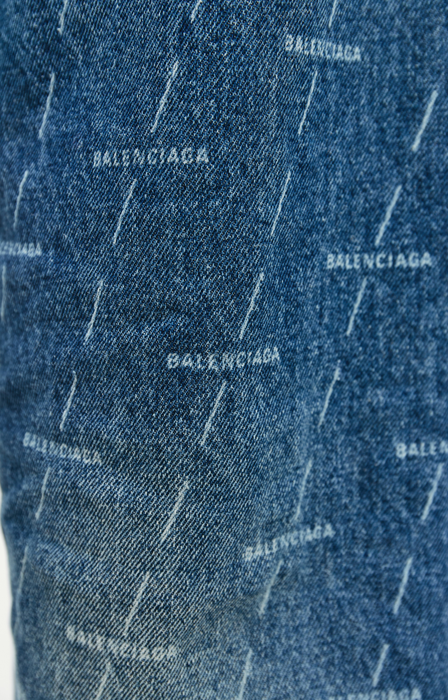 Balenciaga Jeans Printed All Over Logo