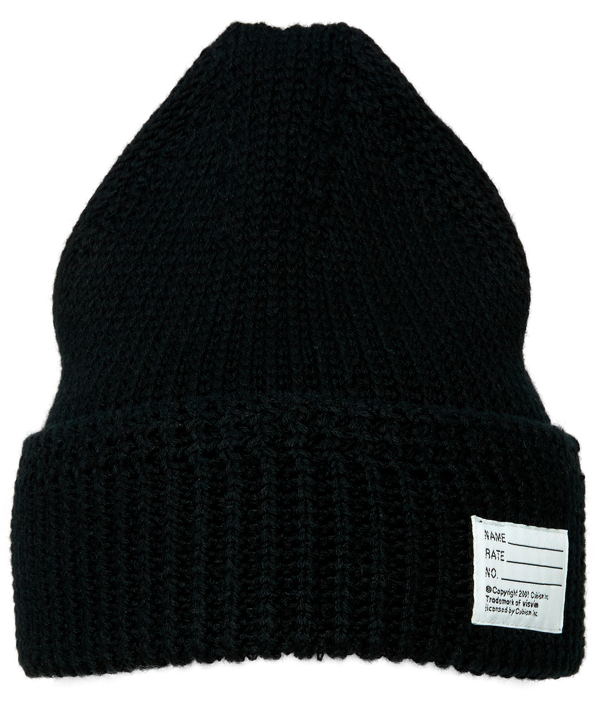 visvim Black wool beanie