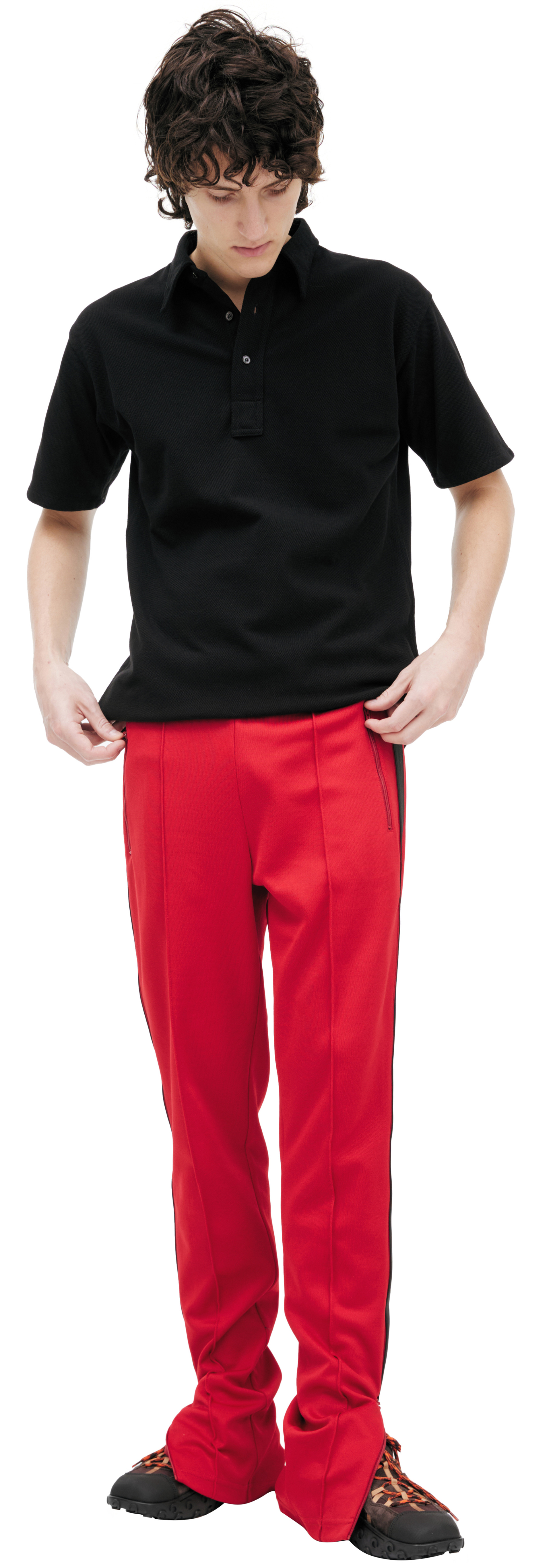 Maison Margiela Red trousers with stripes