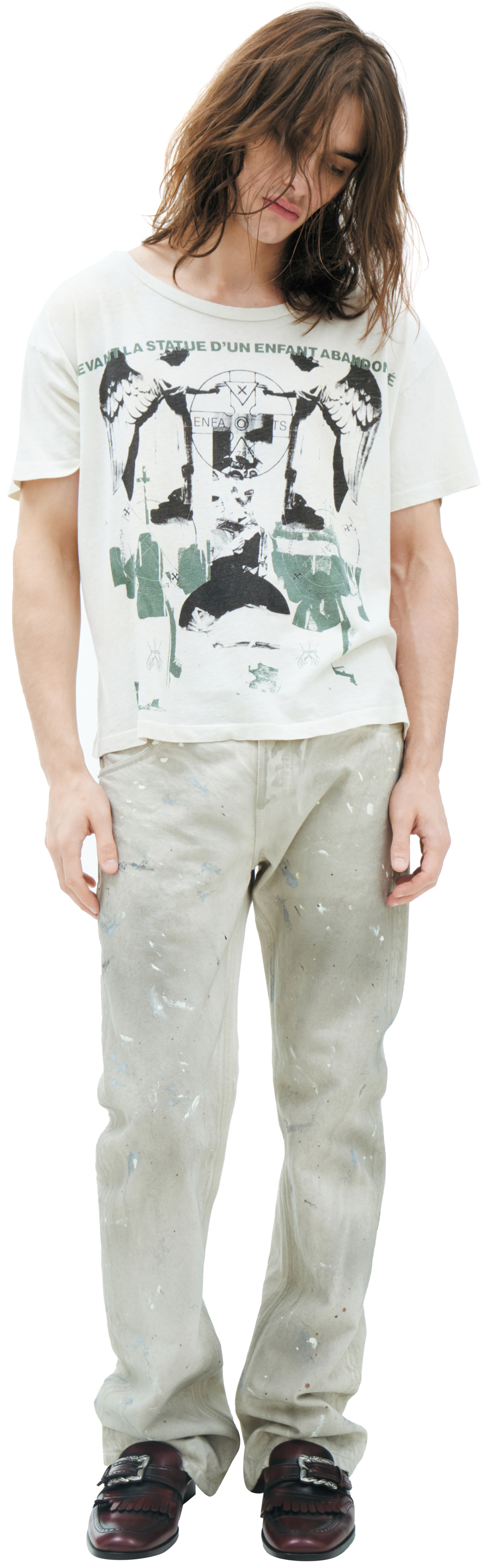 Enfants Riches Déprimés White print T-shirt
