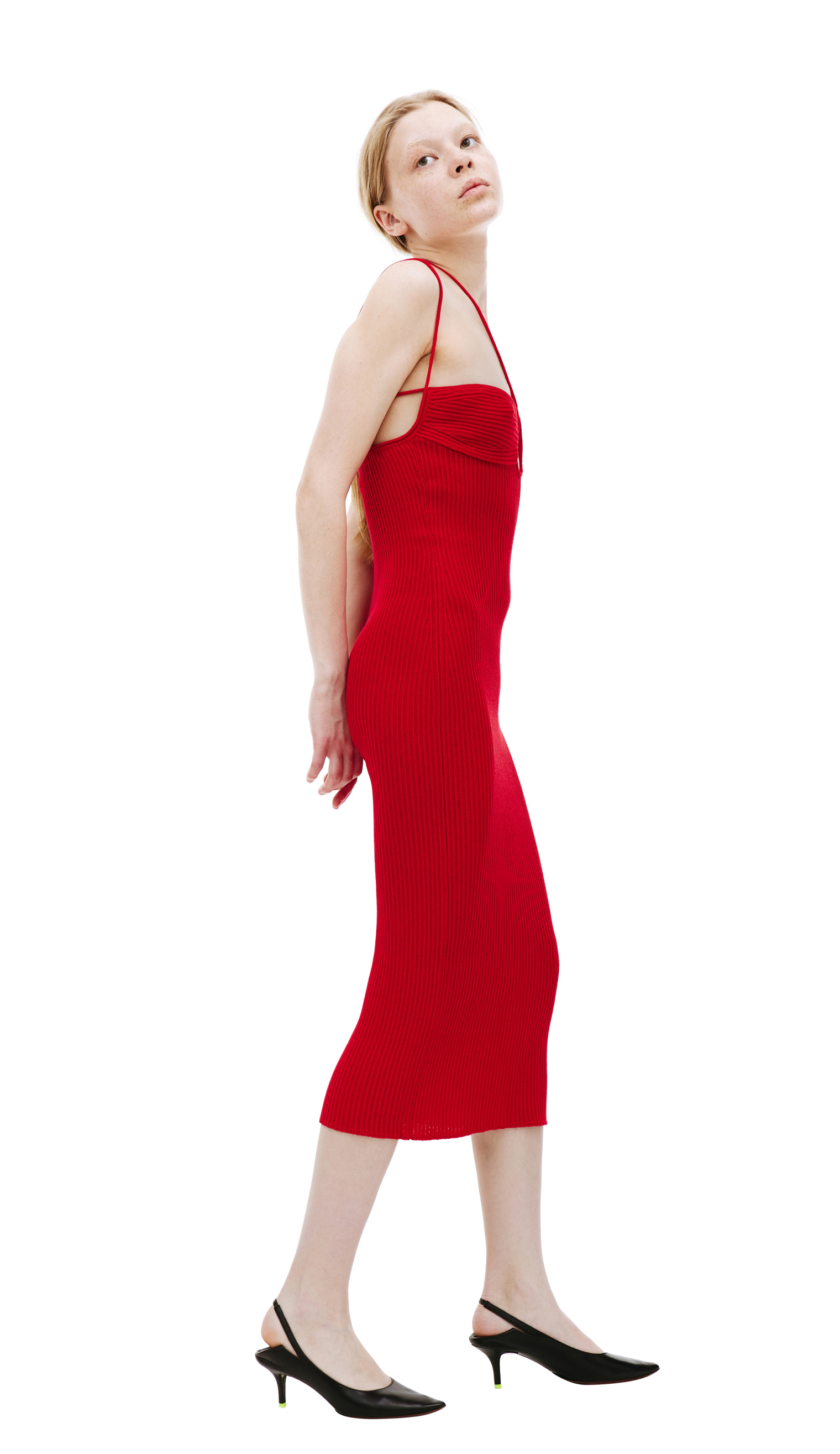 Blumarine Красное платье на бретелях