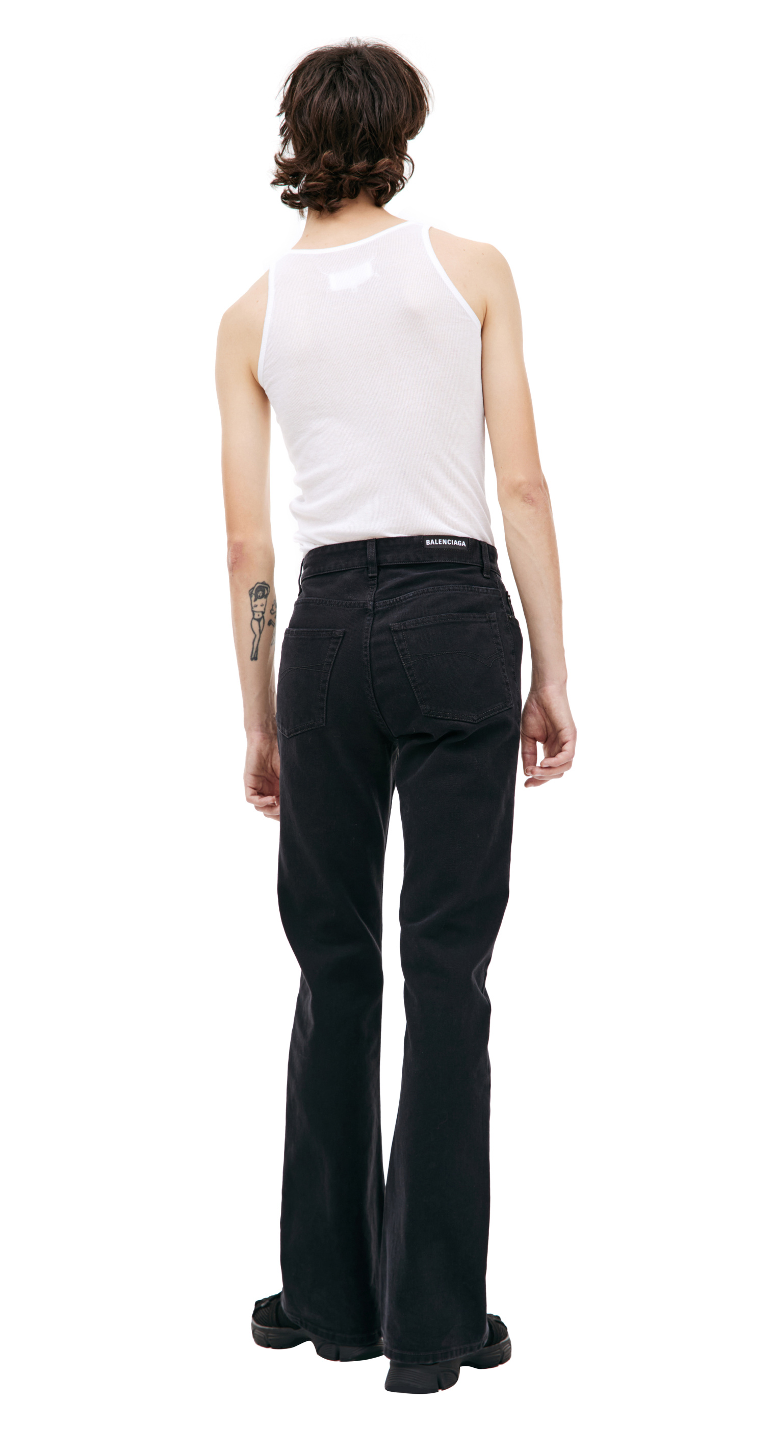 Balenciaga Black Flare-leg Jeans