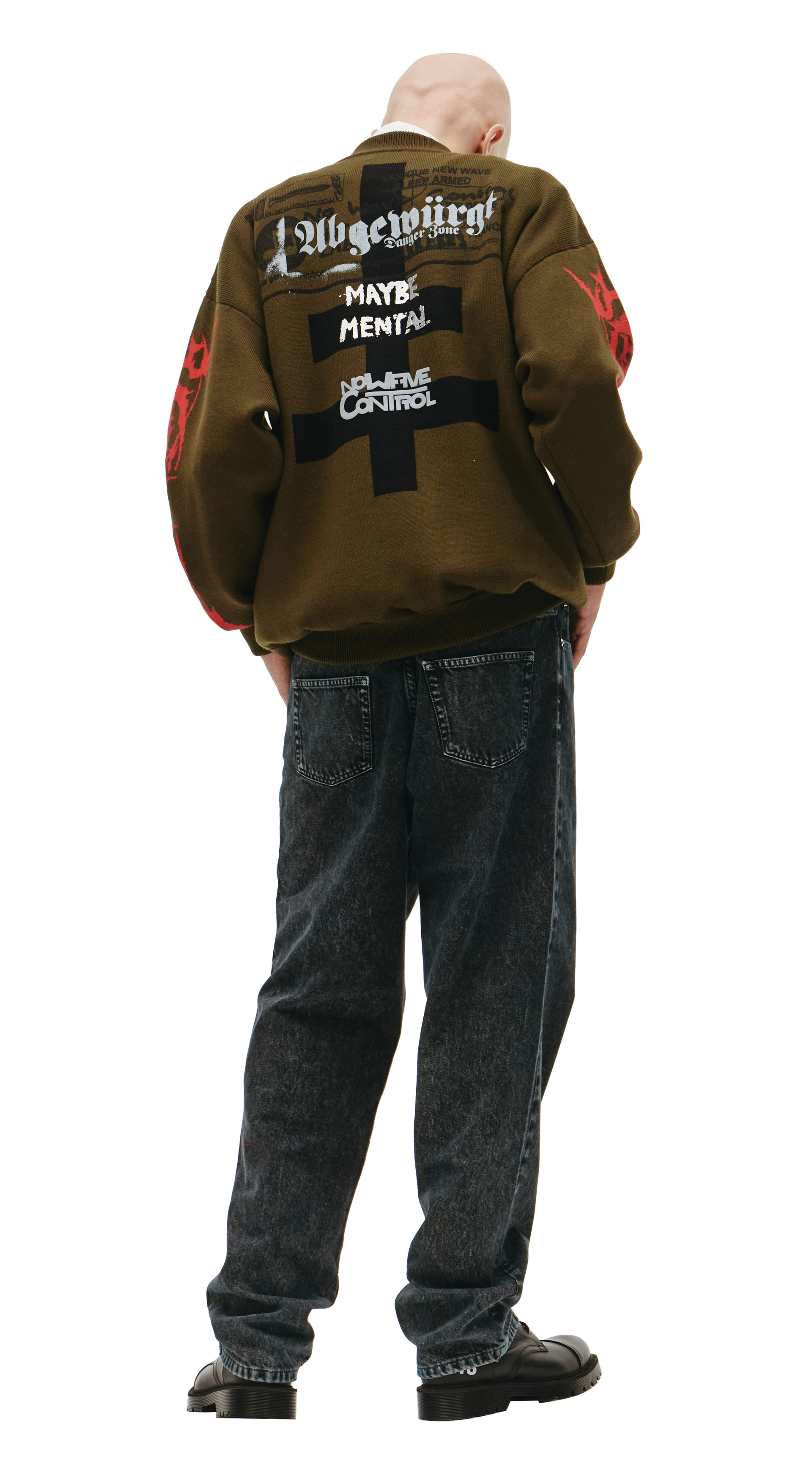 VETEMENTS Maybe metall Wool sweater