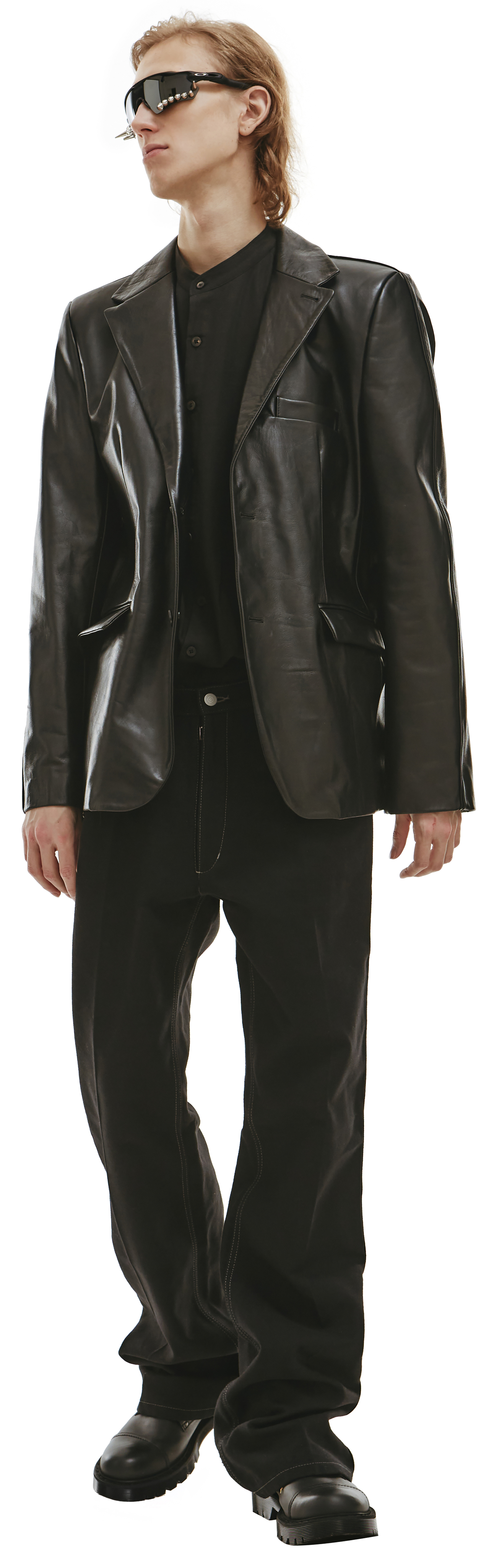 VTMNTS Oversized leather jacket