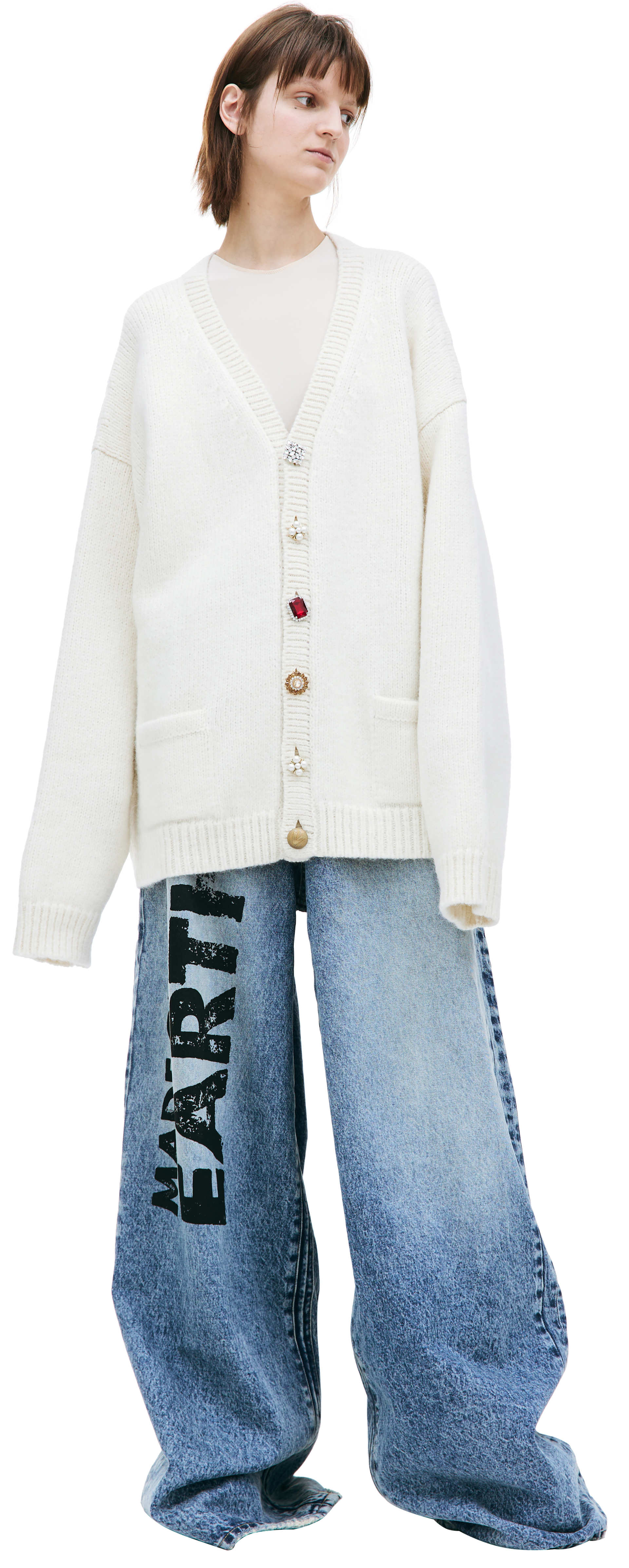 VETEMENTS Decorative button cardigan
