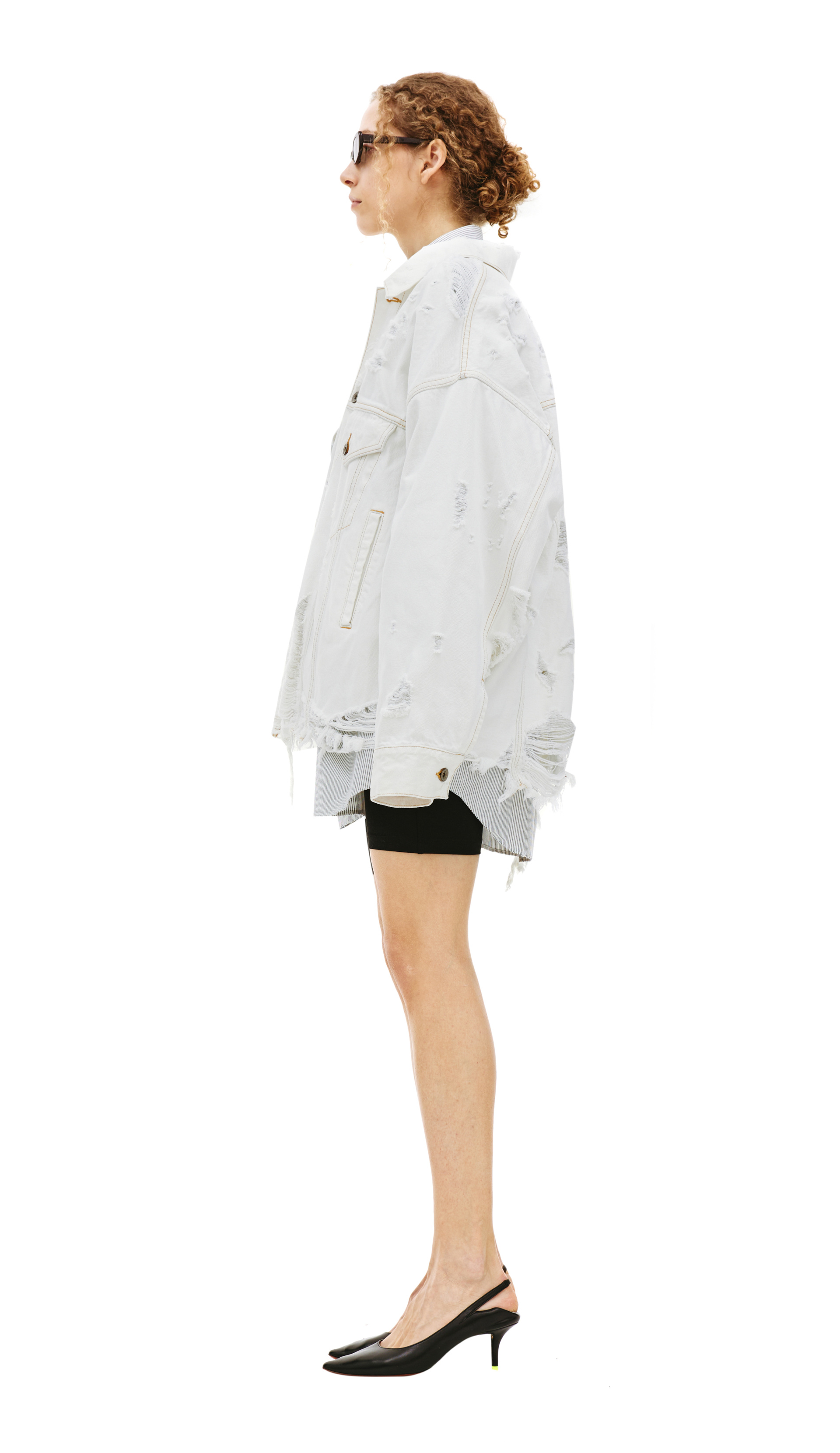 Doublet Distressed denim jacket