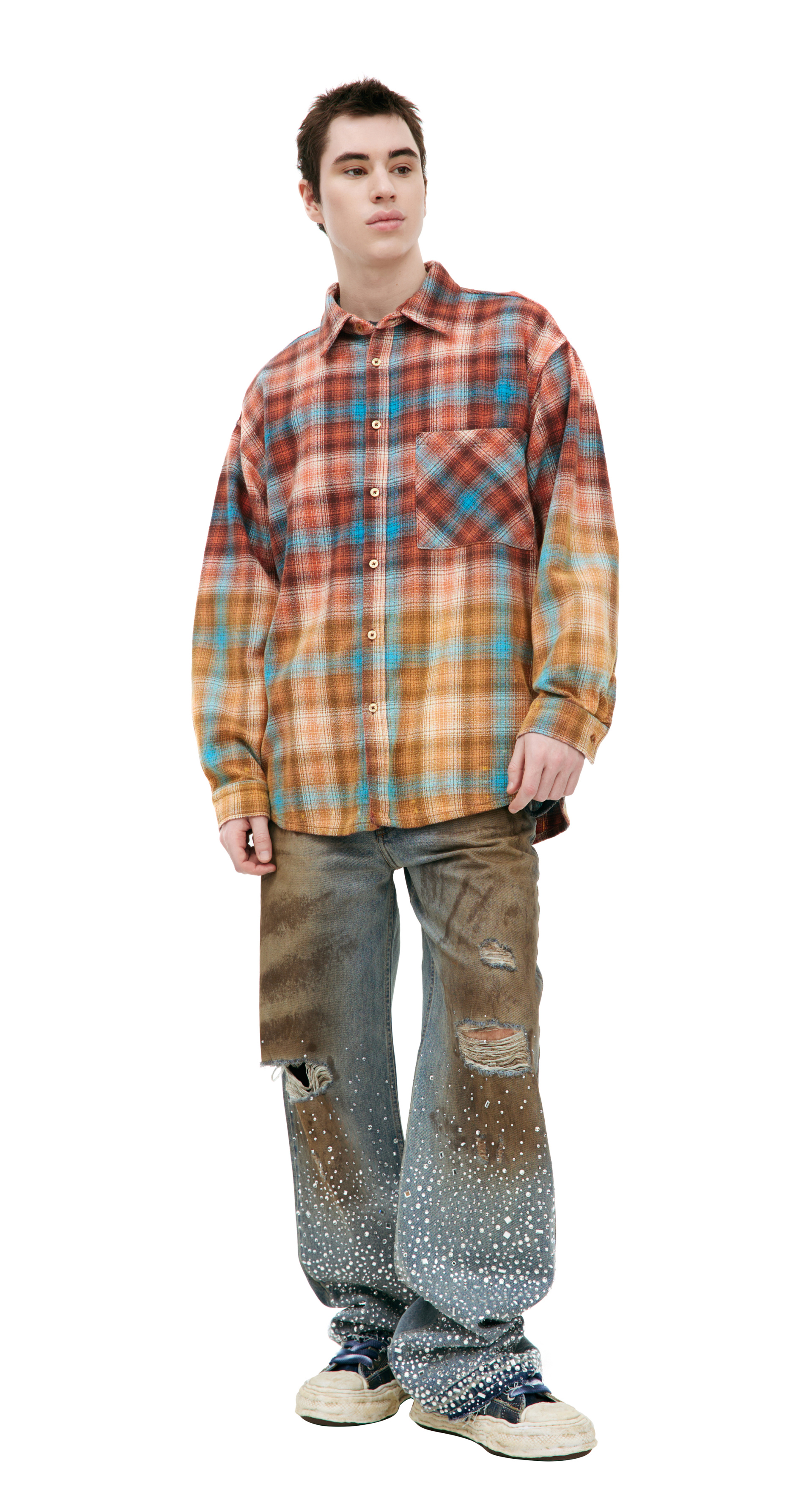 Buy visvim men beige godfrey knit longsleeve for €990 online on 