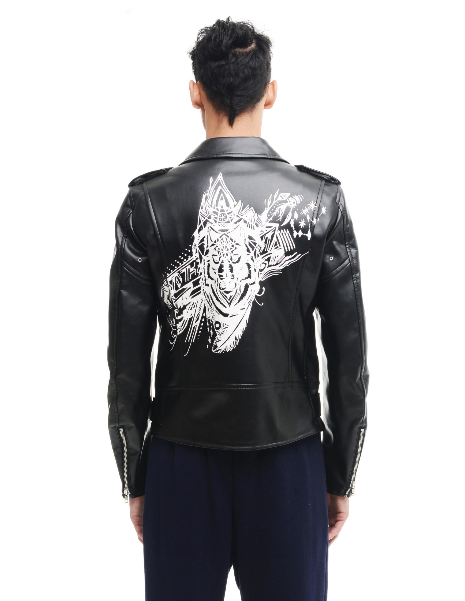 Comme des Garcons Homme plus Куртка-косуха из искусственной кожи
