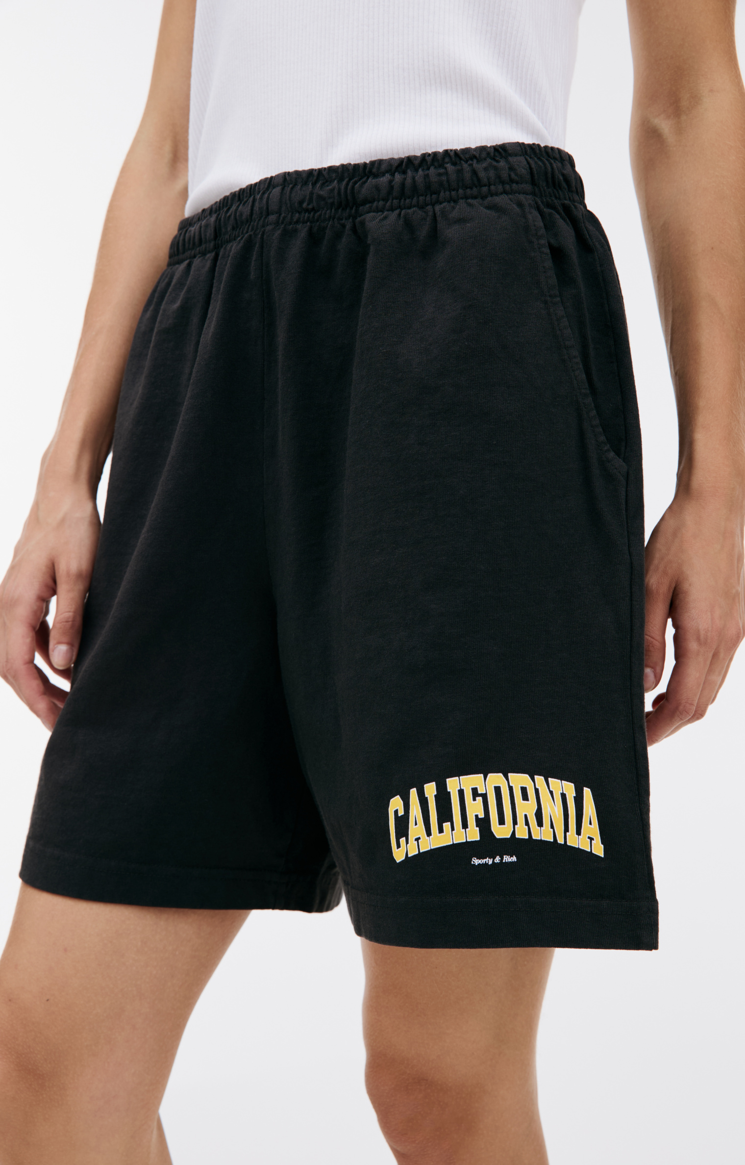 SPORTY & RICH \'CALIFORNIA" printed shorts