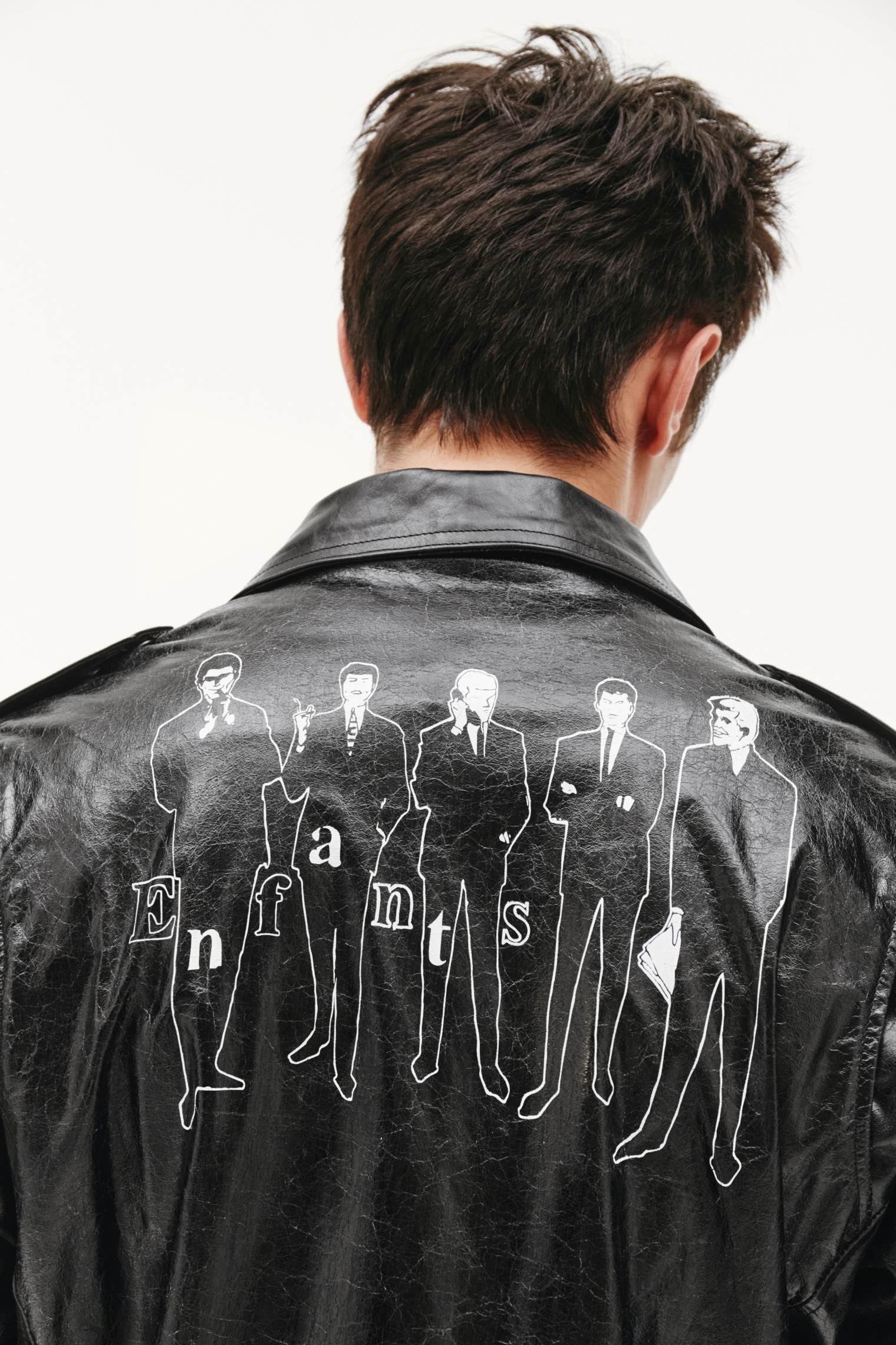 Enfants Riches Deprimes Leather Logo Jacket