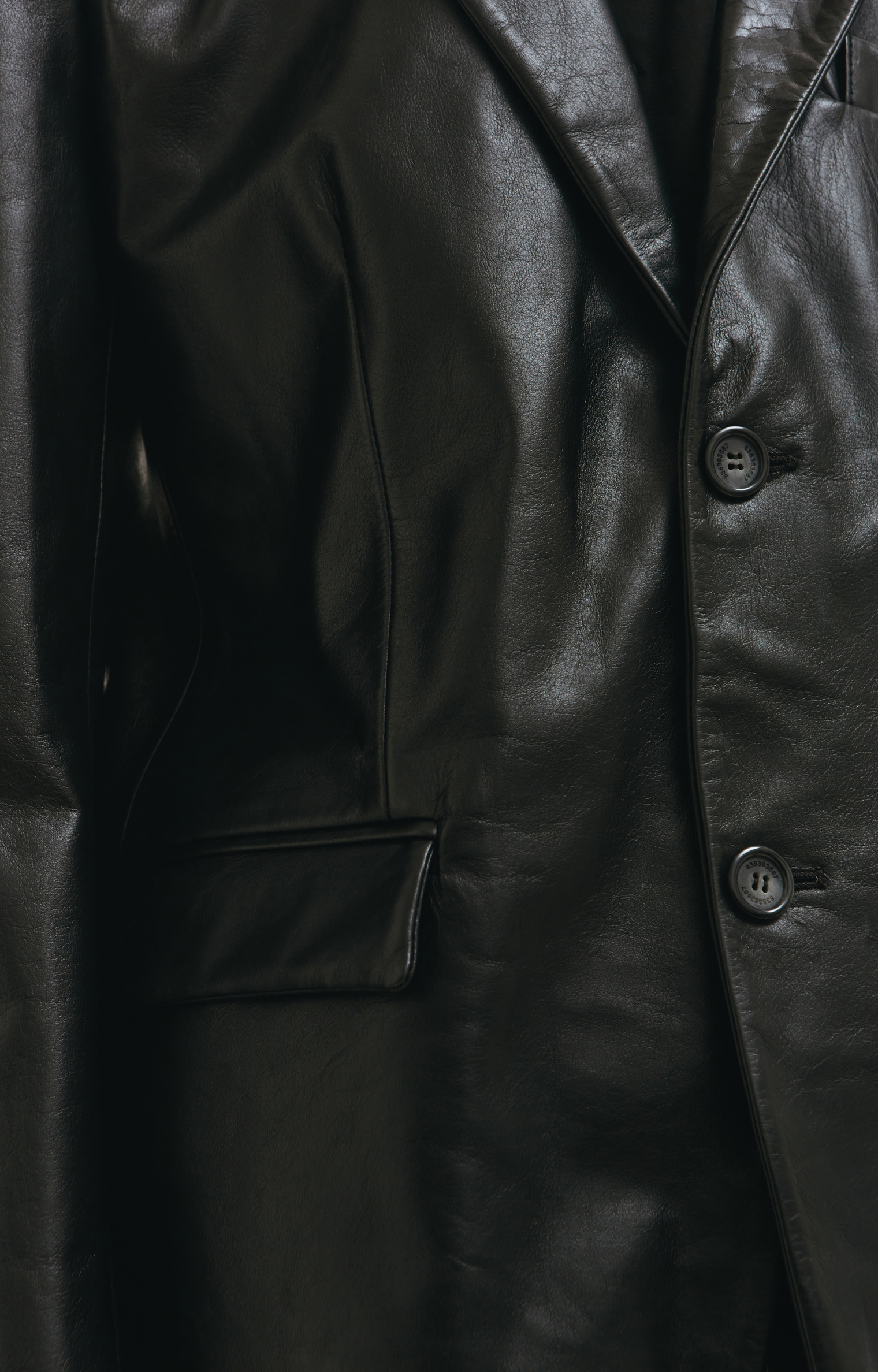 VTMNTS Oversized leather jacket
