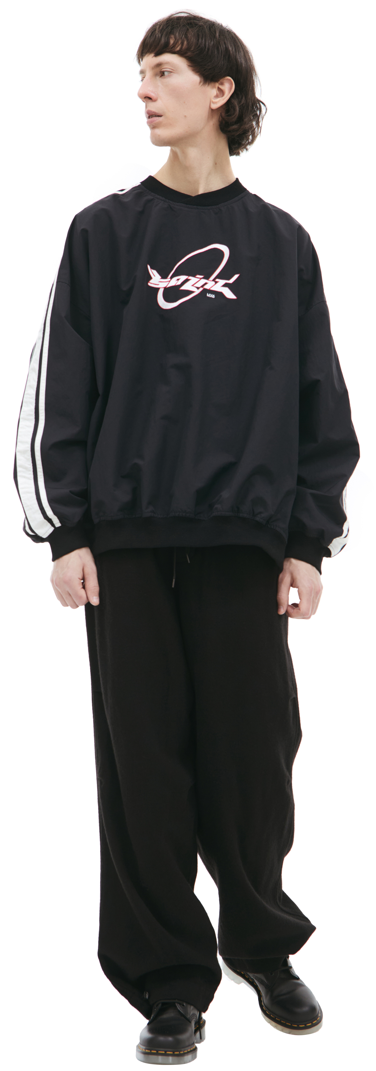 Saint Mxxxxxx Sweatshirt with stripes on the sleeves