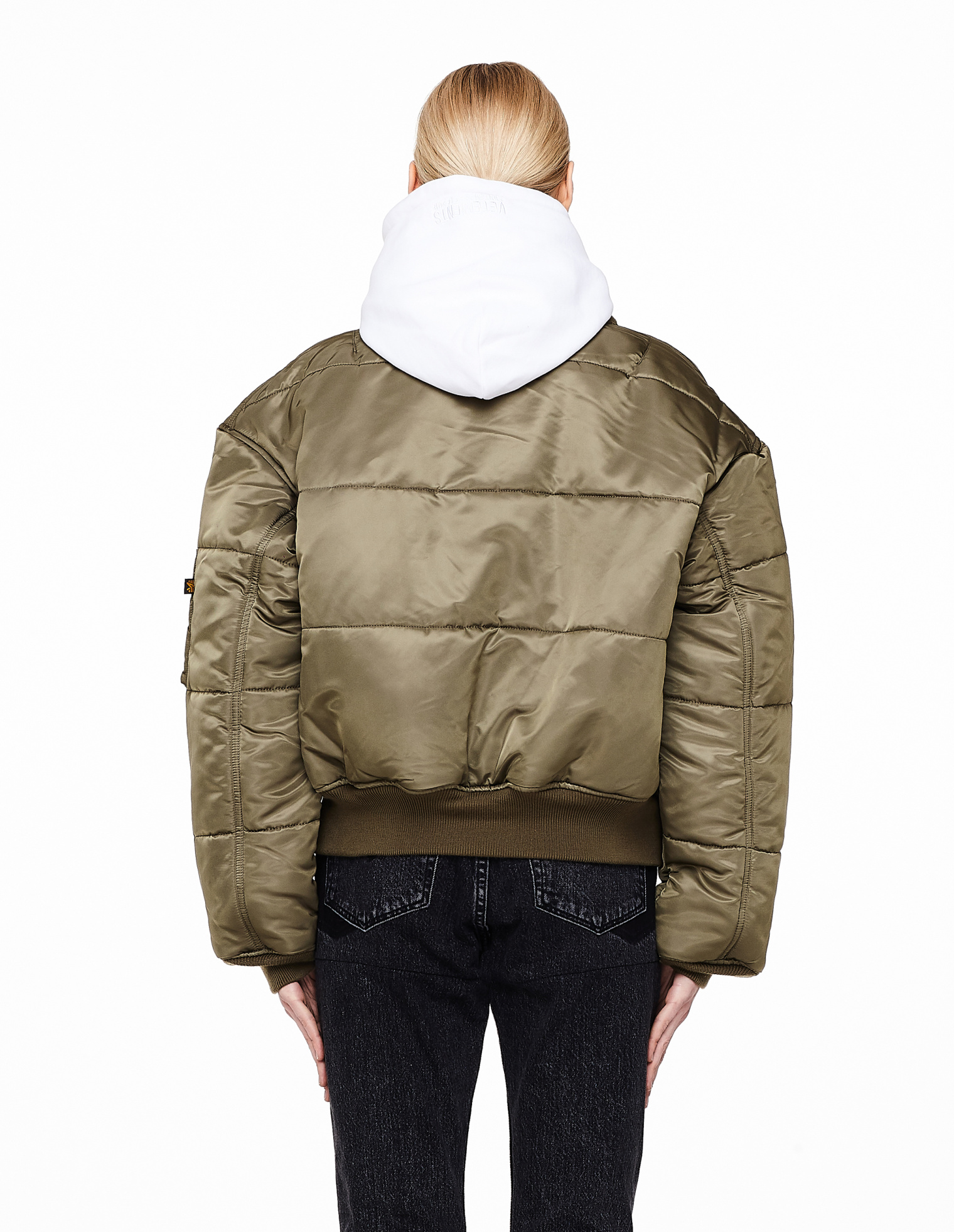 VETEMENTS Двусторонний бомбер цвета хаки