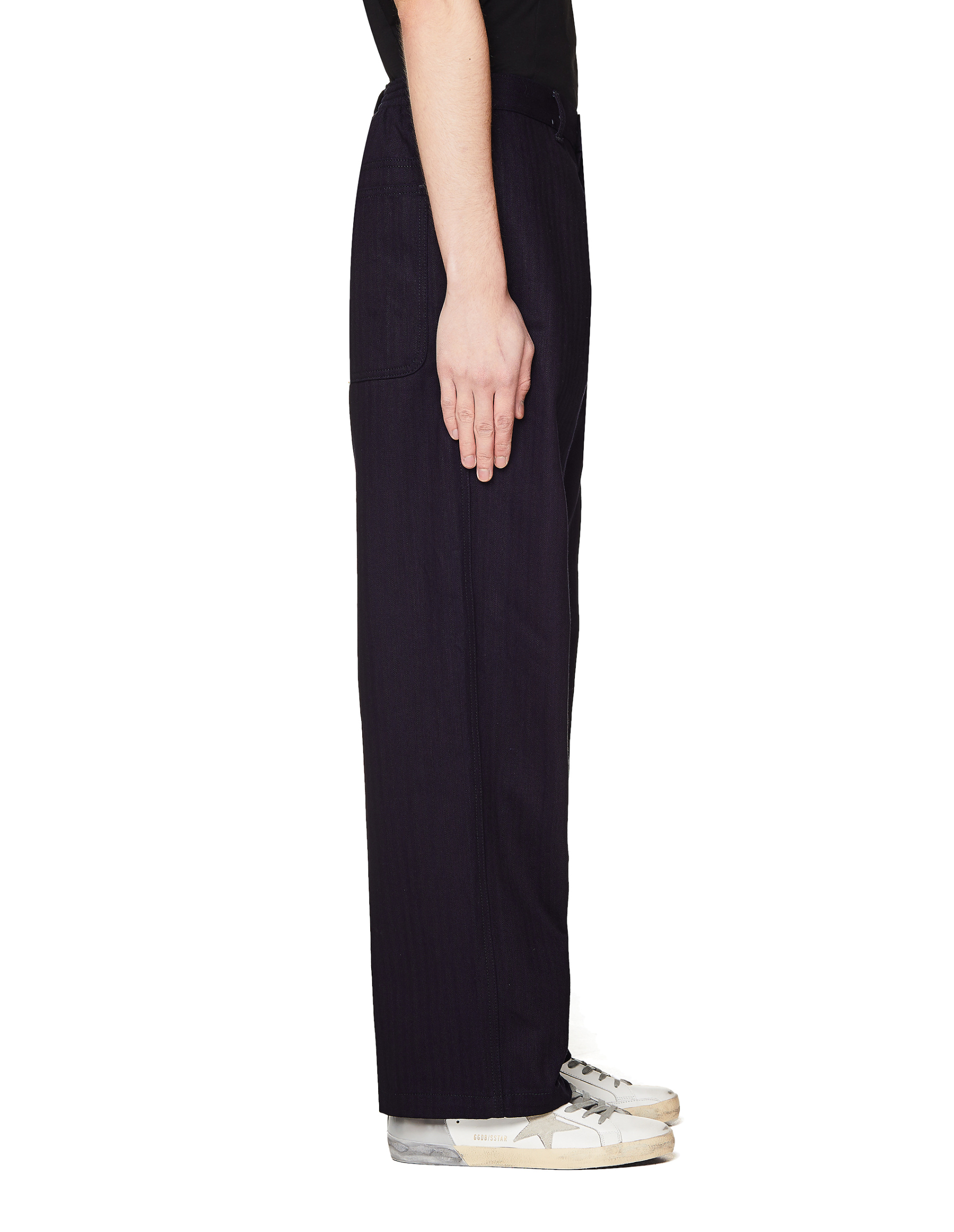 Maison Margiela Navy Blue Cotton Jeans