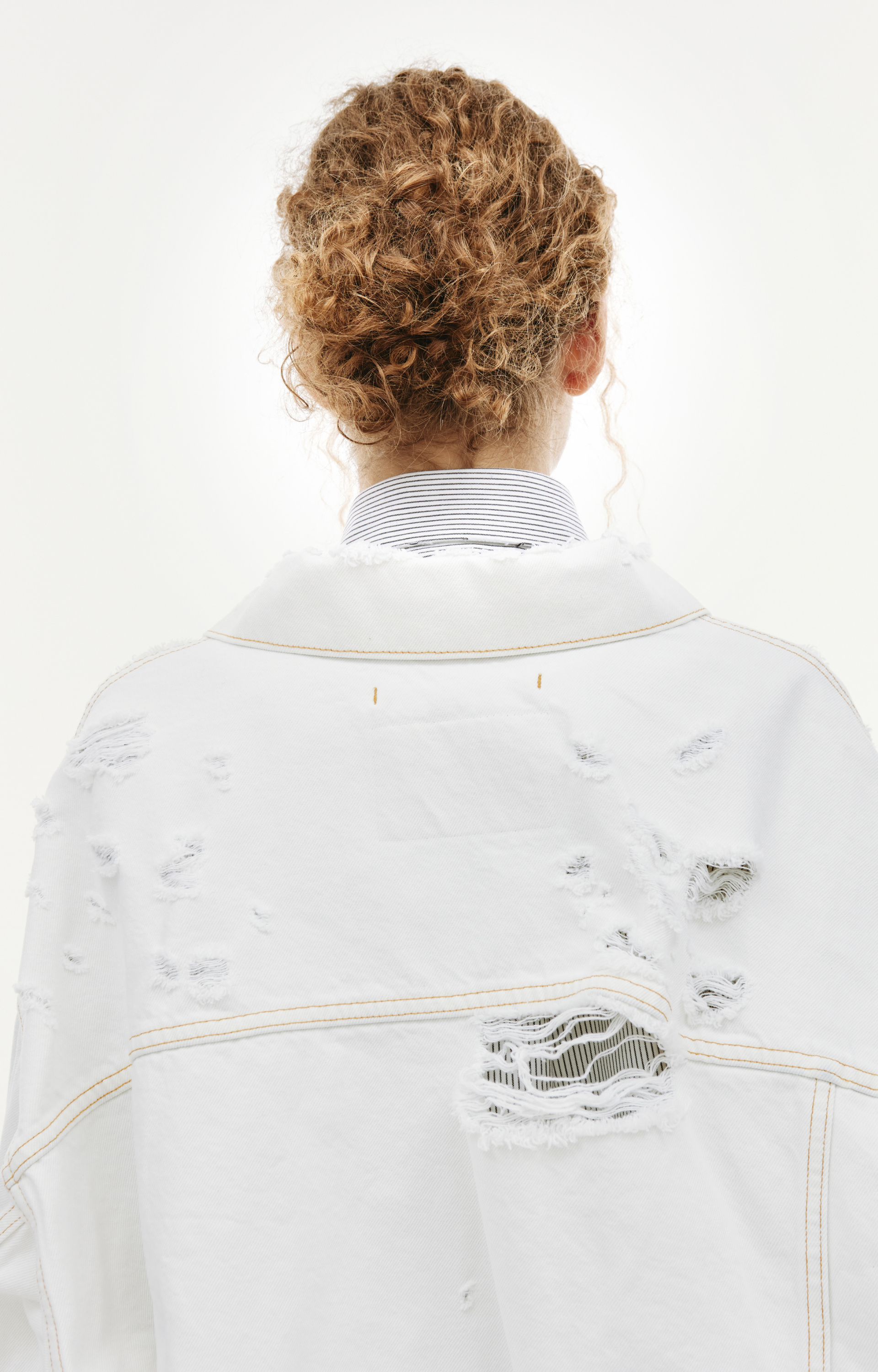 Doublet Distressed denim jacket