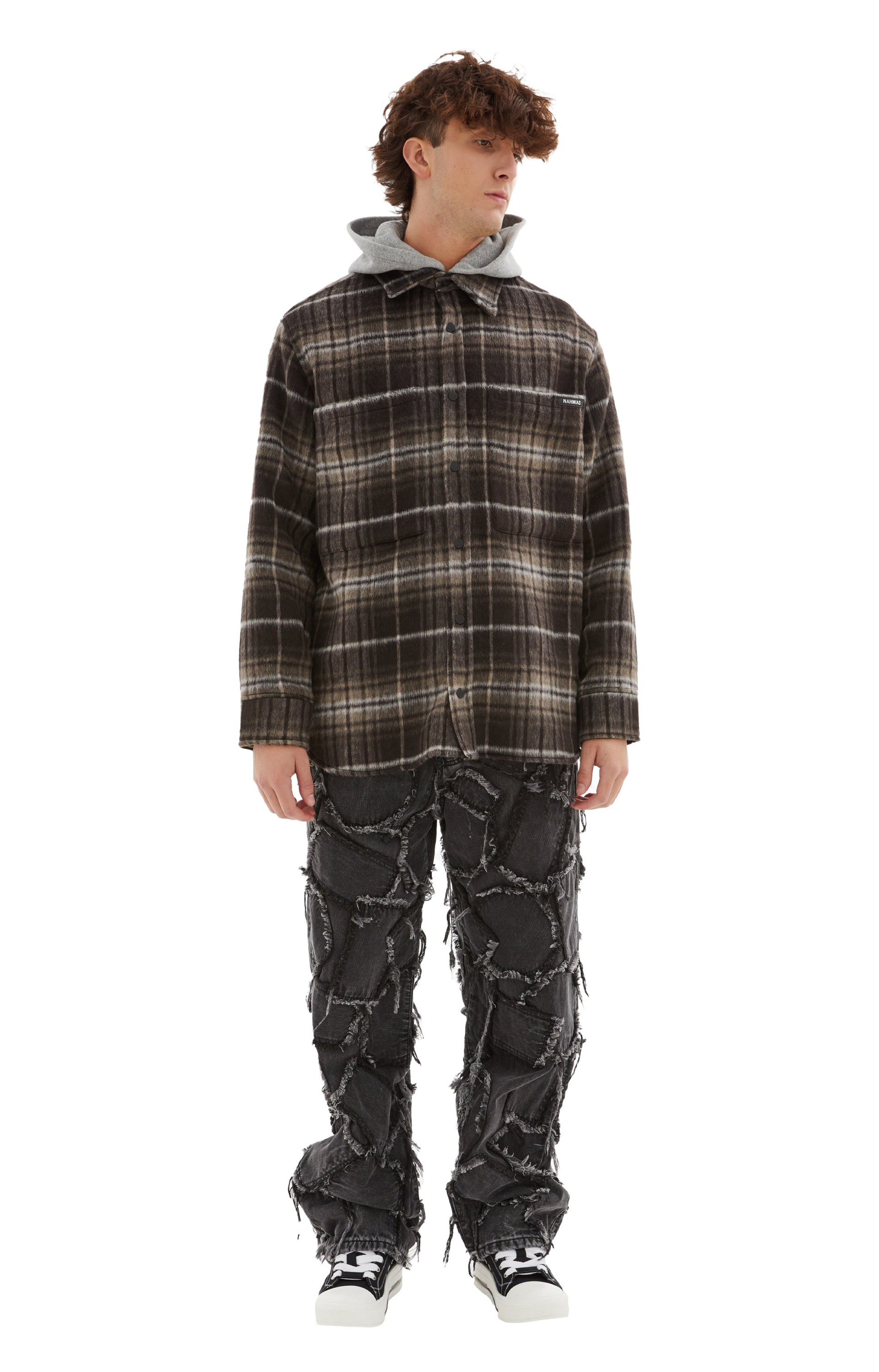 Nahmias Hooded Flannel Shirt