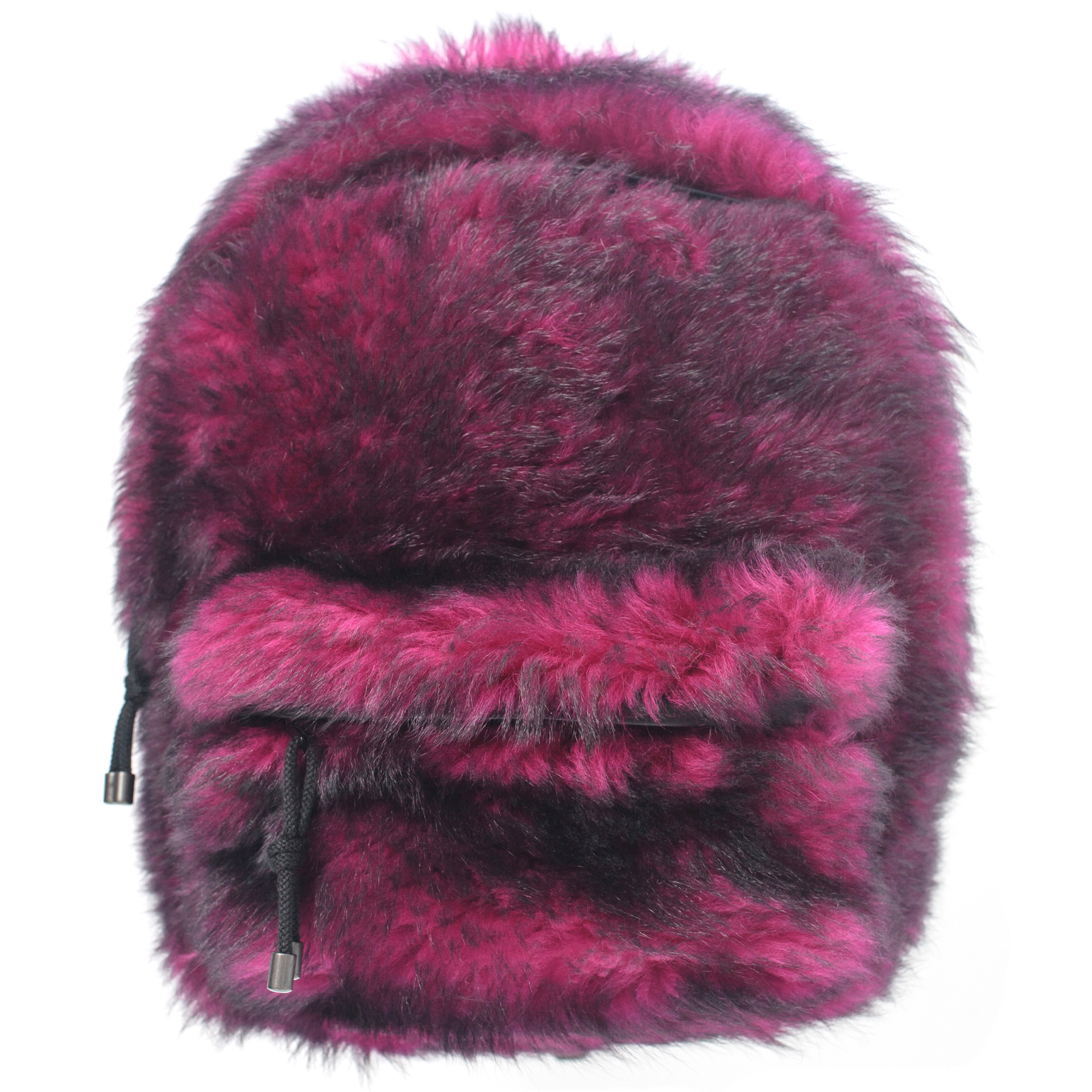 VETEMENTS Pink Shearling Backpack