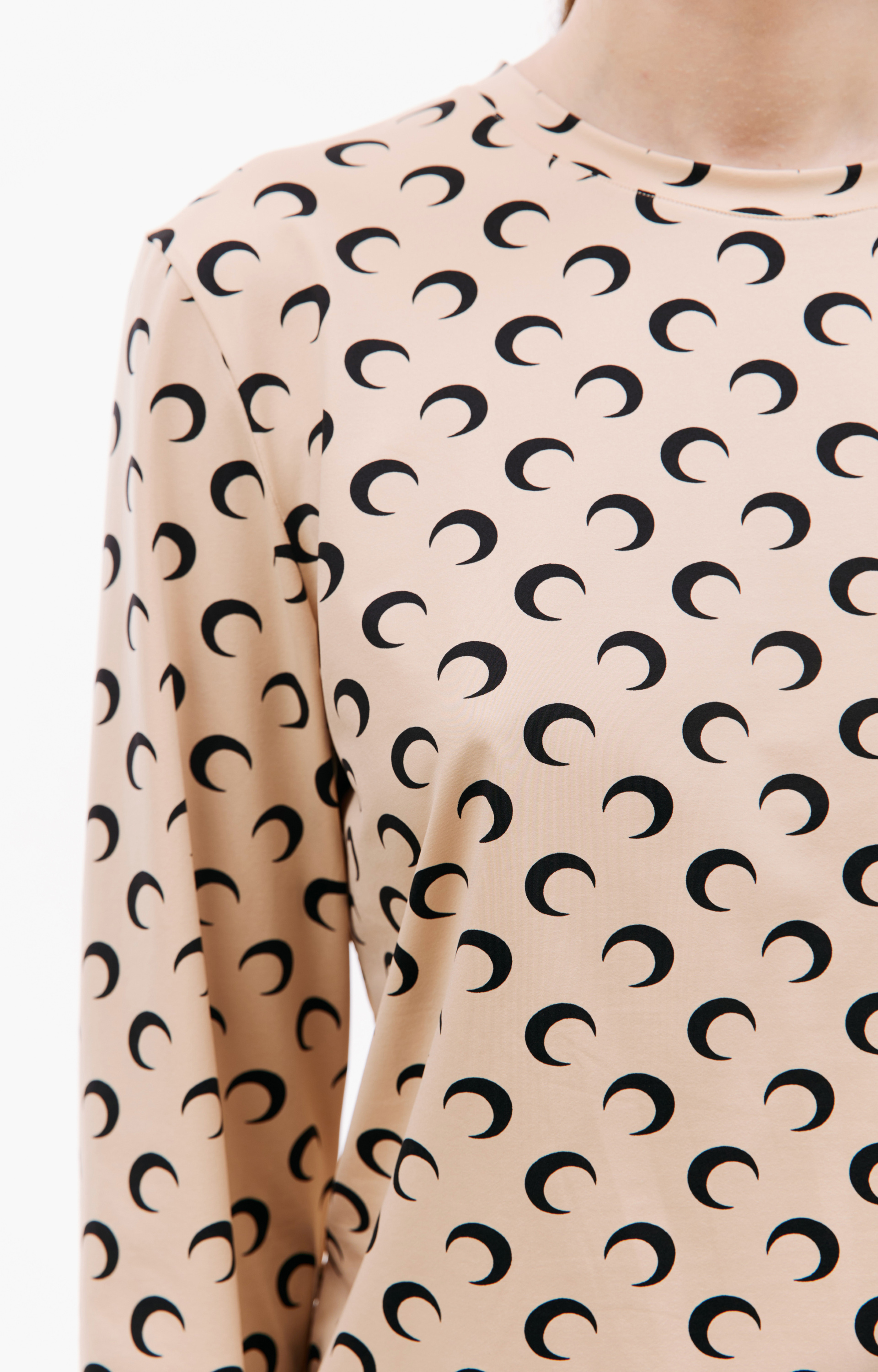 MARINE SERRE All over logo Moon longsleeve