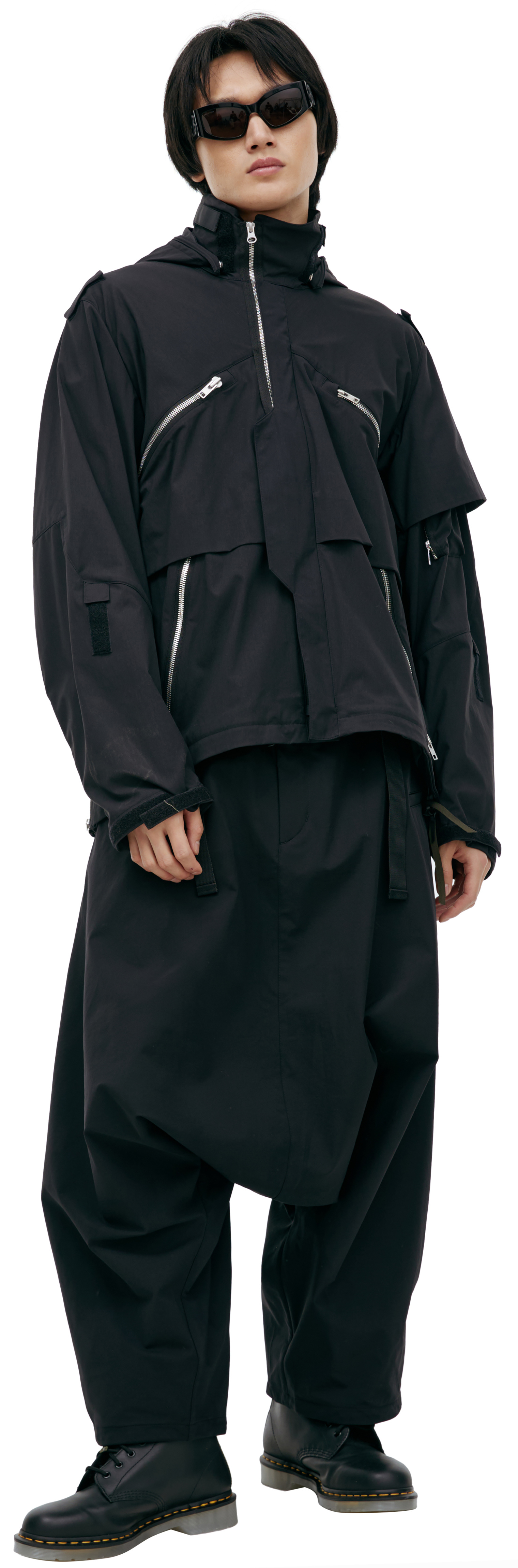 Acronym Black jacket with spikes