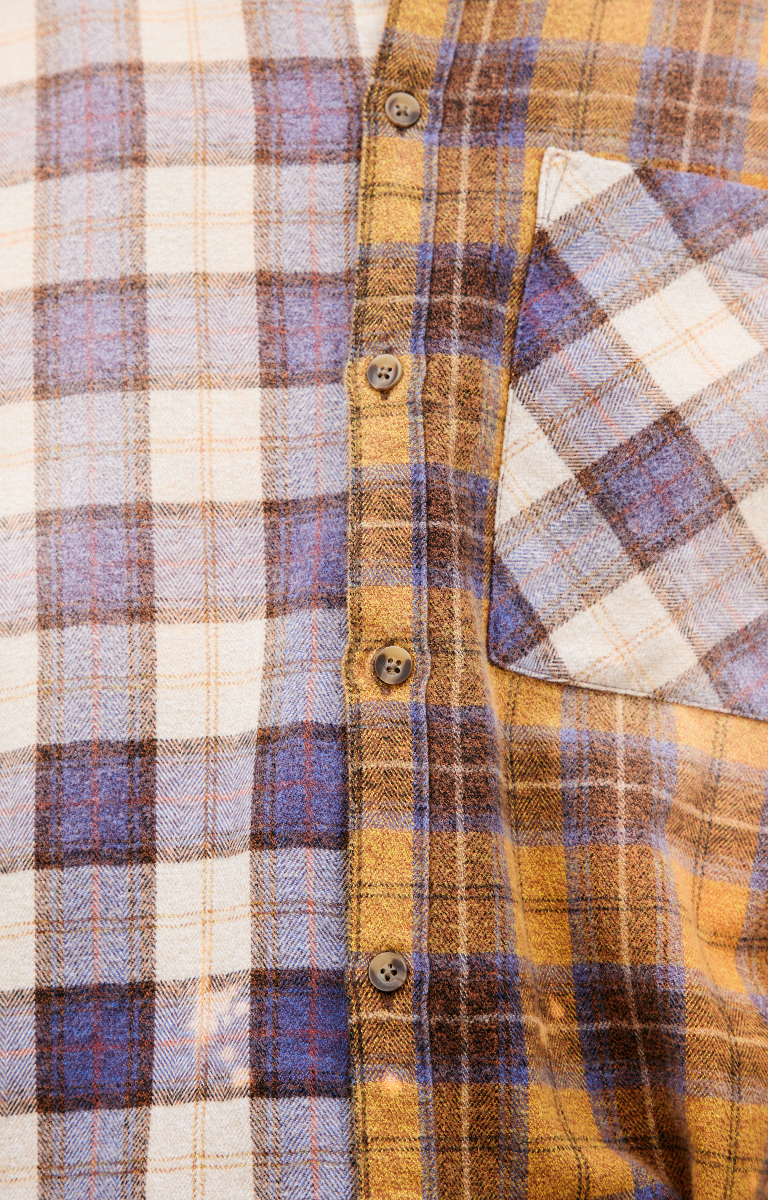 Satoshi Nakamoto Combined plaid shirt