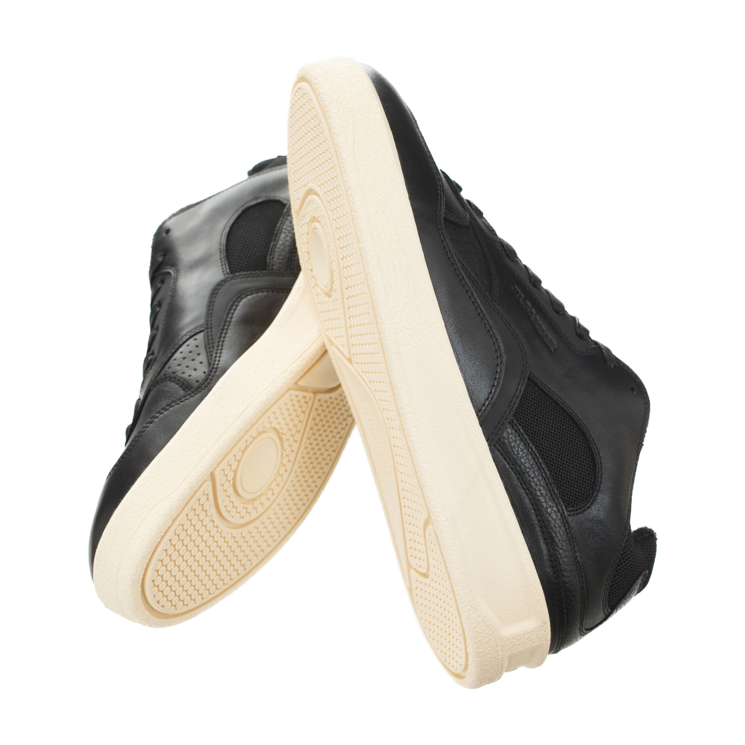 Jil Sander Black leather sneakers