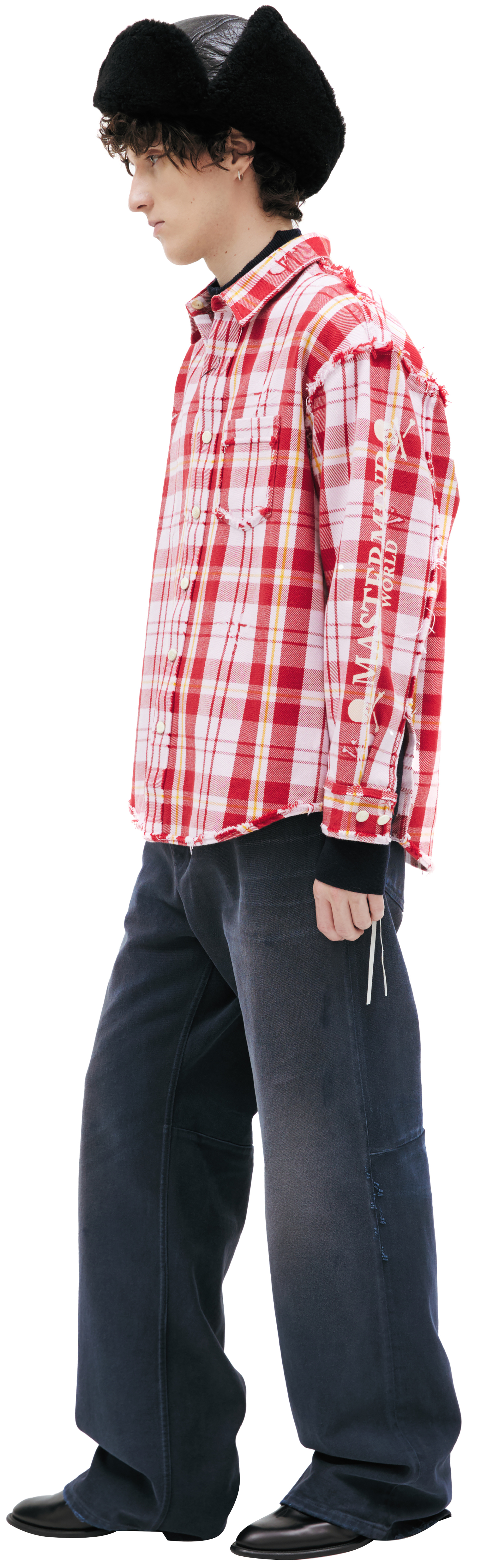 Mastermind WORLD Checkered shirt