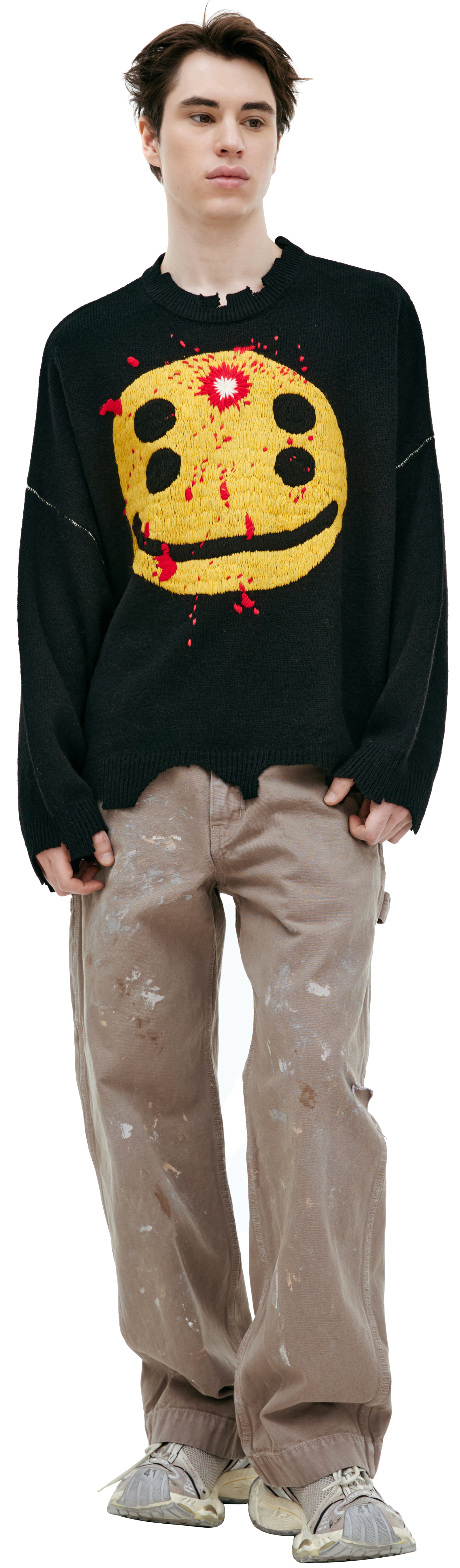 Saint Mxxxxxx Embroidered knit sweater